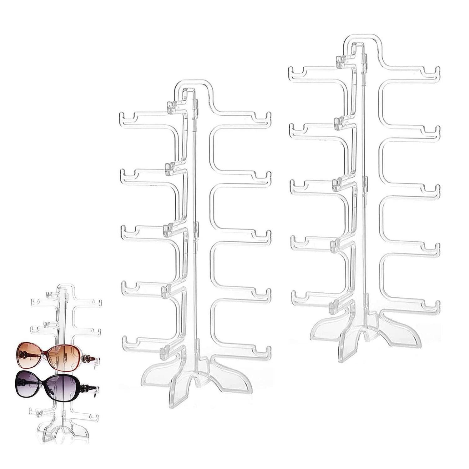 LuxusKollektion Brillengestell Sonnenbrillen Halter 5 Paar Transparent
