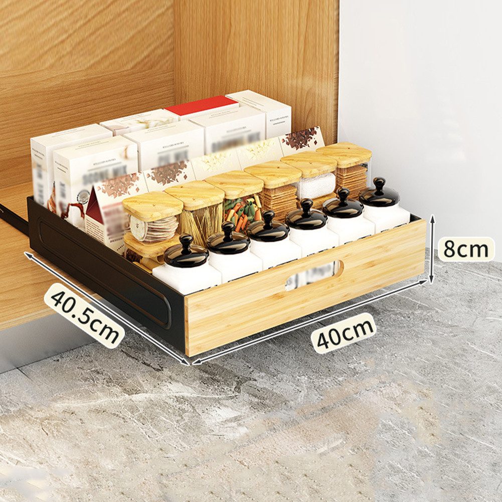 GarveeMore Küchenorganizer-Set Schrank Ausziehbare Schublade Carbon günstig online kaufen