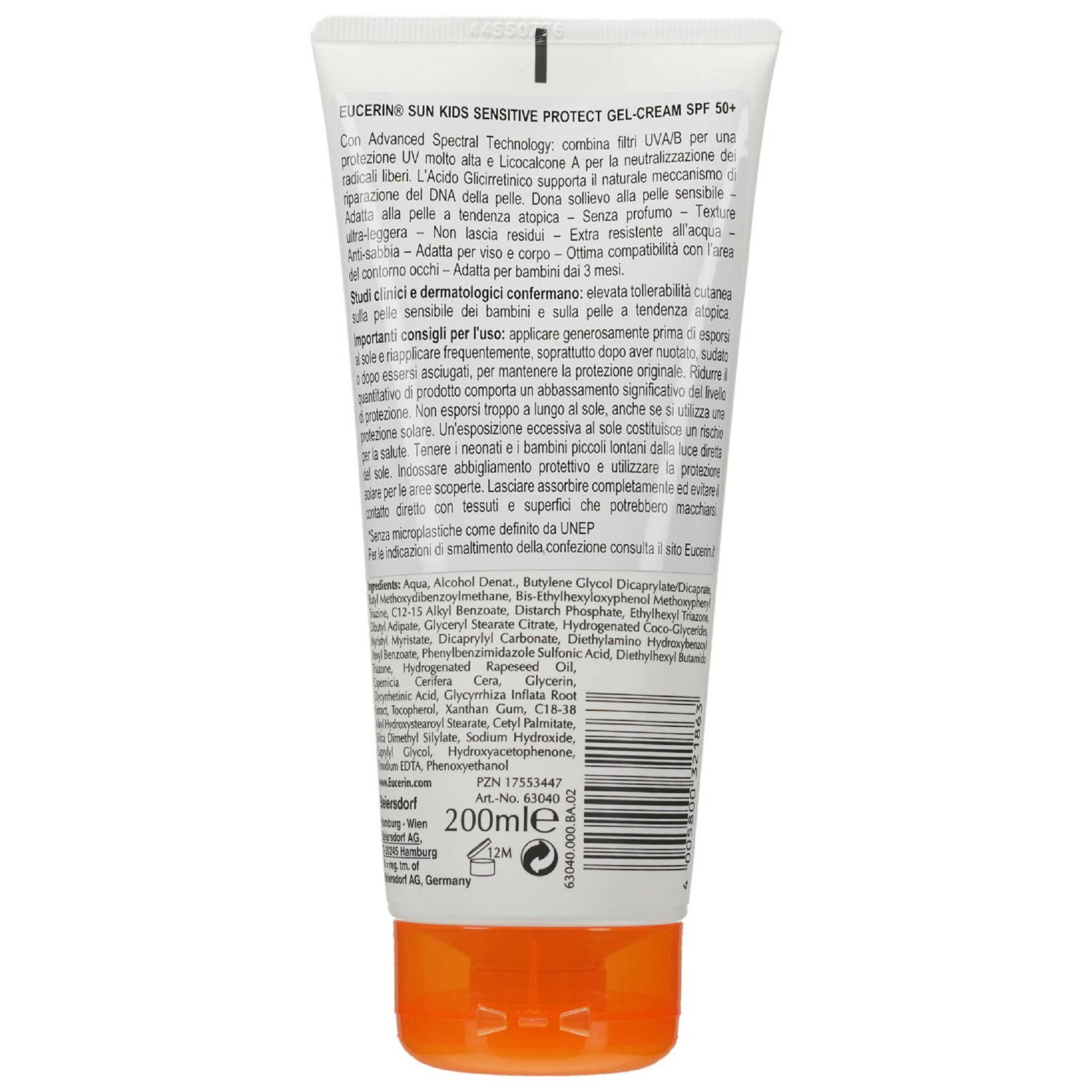 Eucerin Sonnenschutzcreme EUCERIN Sun Kids Gel-Creme LSF 50+ 200ml PZN 17553447