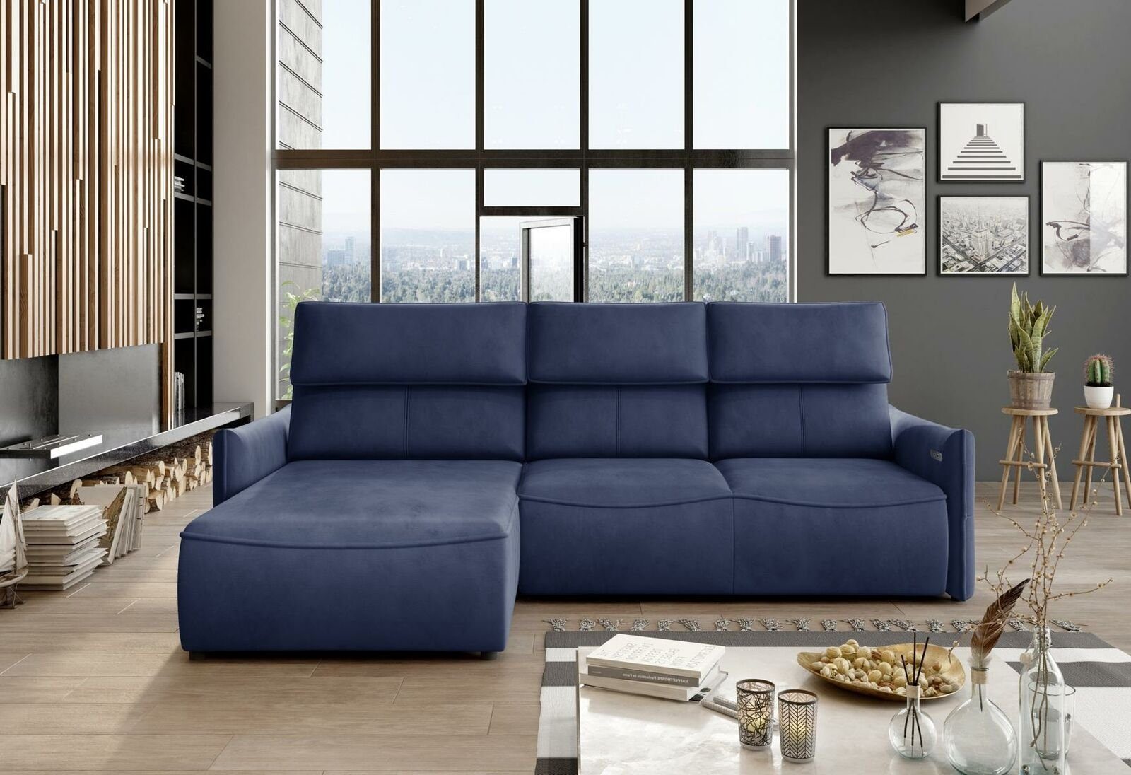 JVmoebel Ecksofa, Eck Design Modern Sofas Ecksofa L-Form Sitz Textilsofa Couch