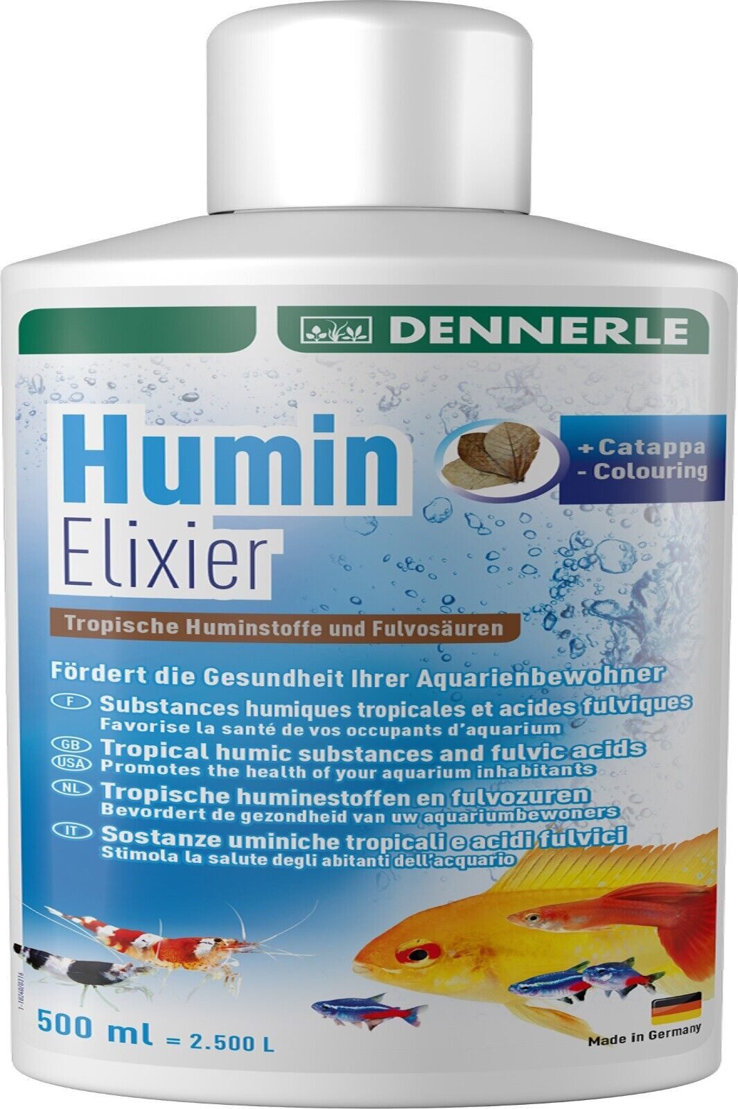 Aquariumpflege Dennerle Humin Elixier 500 ml