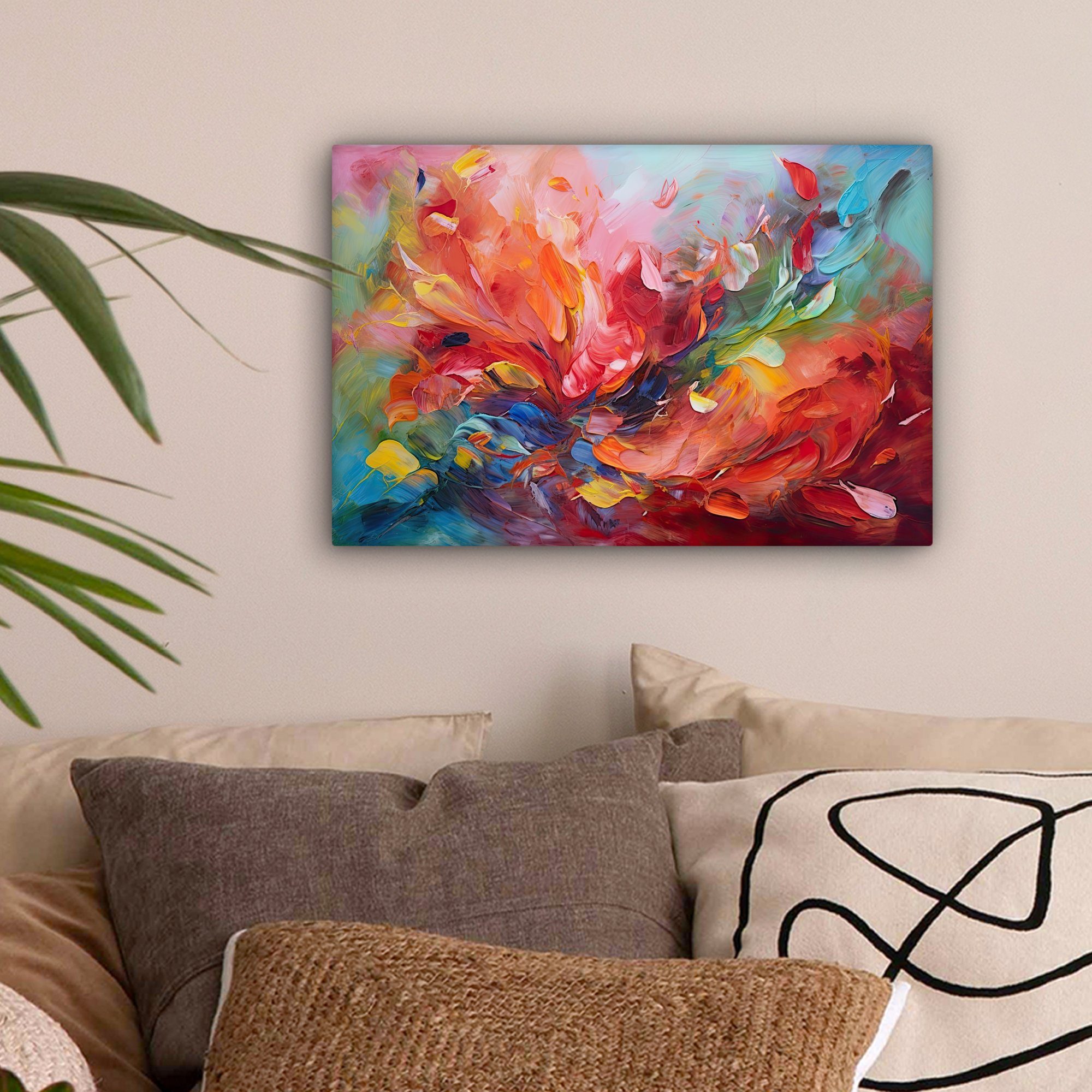 OneMillionCanvasses® Leinwandbild Ölfarbenoptik - Kunst - günstig online kaufen