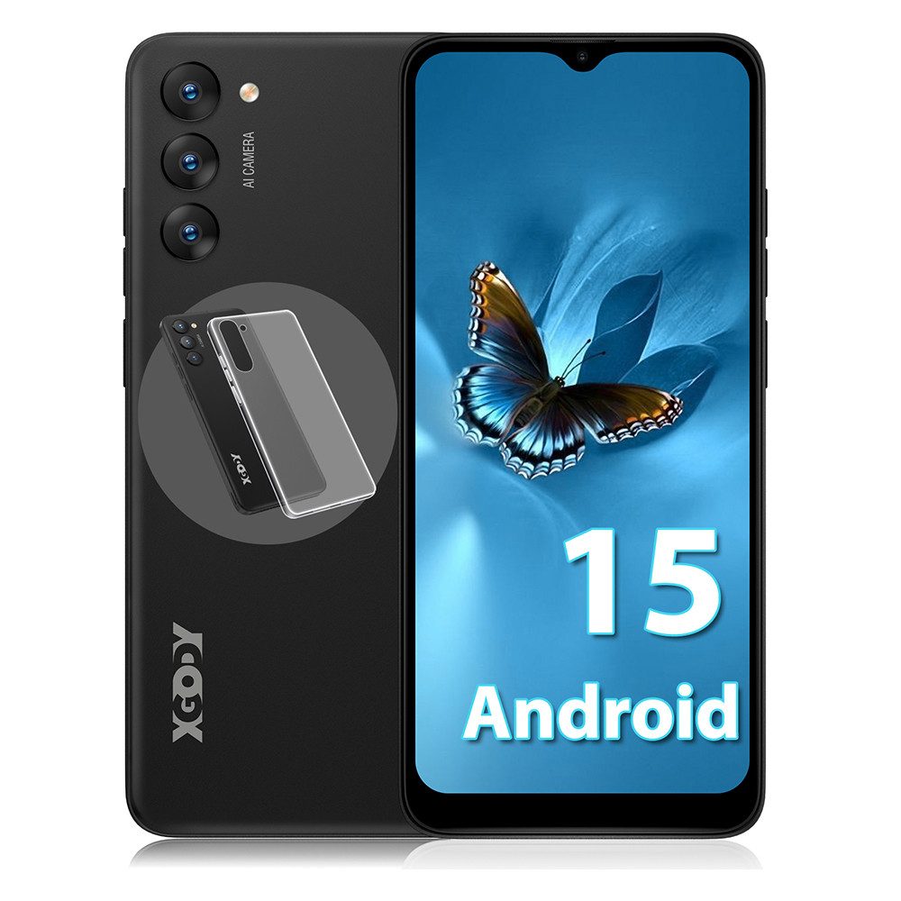 XGODY X36 Smartphone (6.5 Zoll, 16 GB Speicherplatz, 2025 Neues 4G entsperrtes Android 15 8 Core Dual SIM)