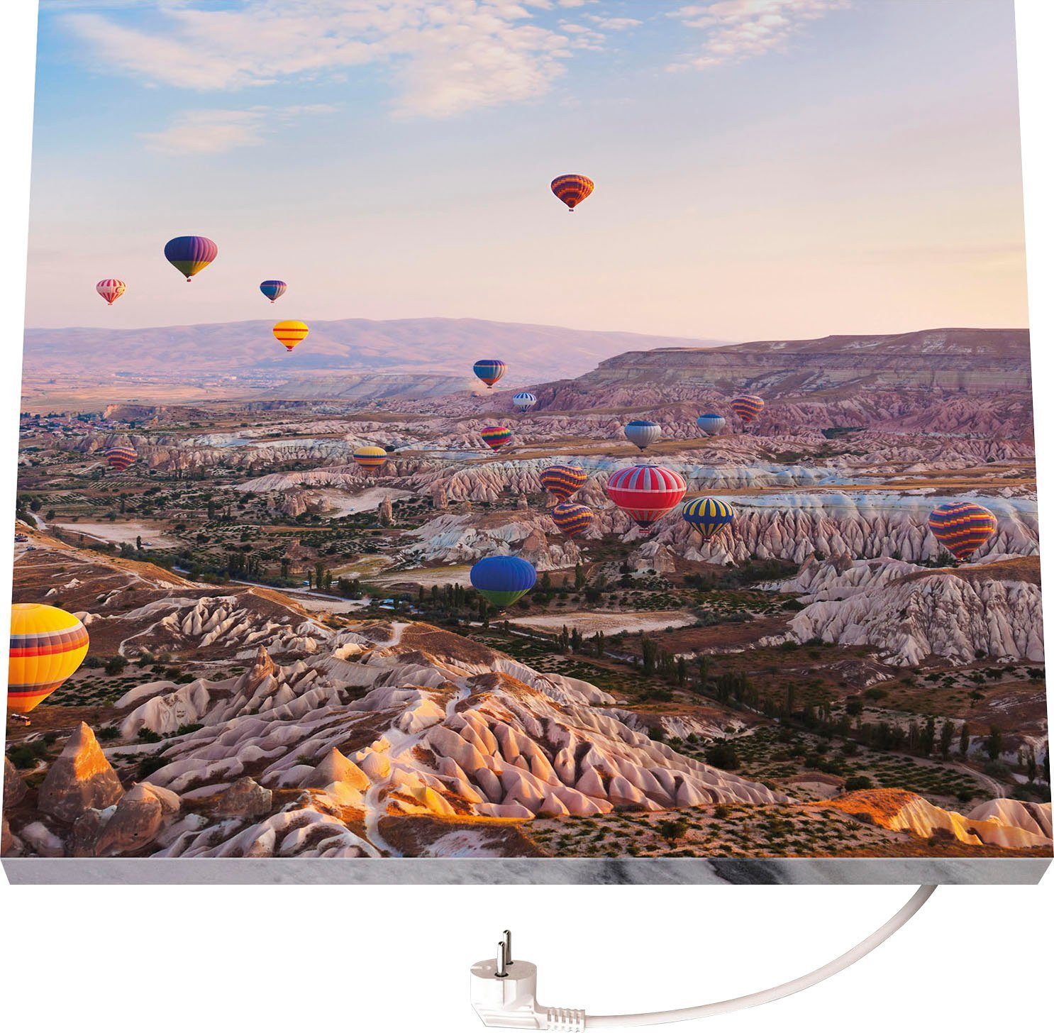 Marmony Infrarotheizung Motiv Heißluftballon, BxHxT: 50x60x2 cm, mit Fernbe günstig online kaufen