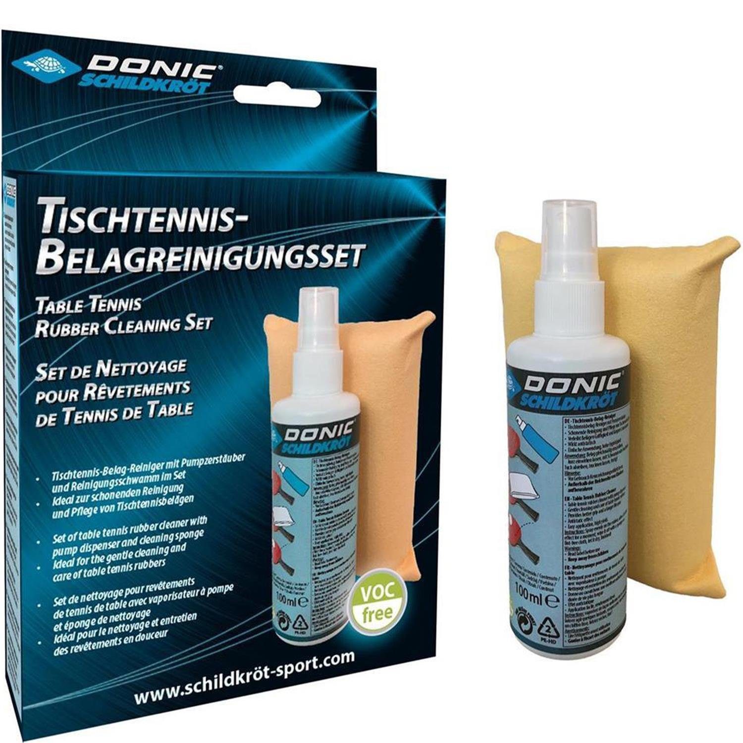 Donic-Schildkröt Tischtennisschläger Tischtennis-Belag-Reinigungsset