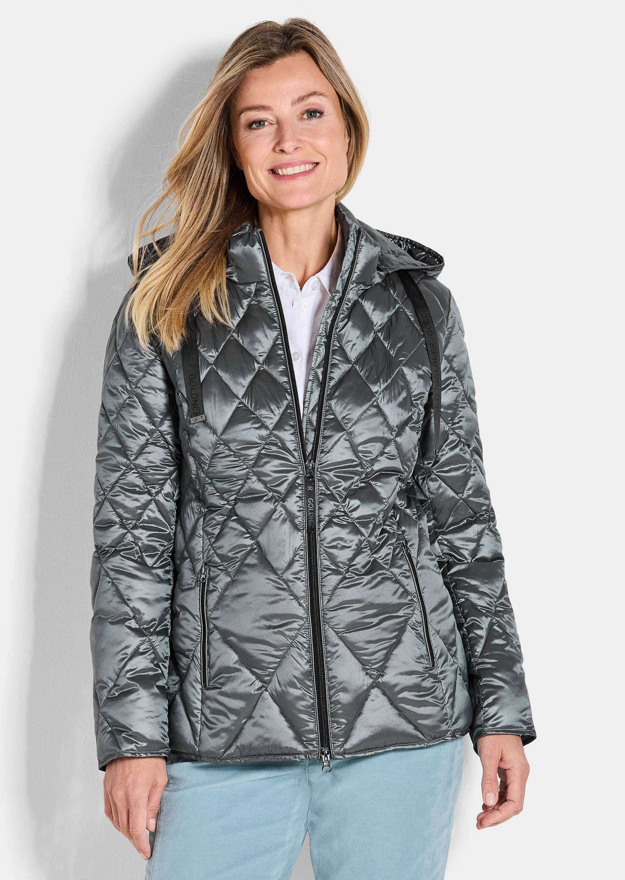GOLDNER Outdoorjacke Kurzgröße: Steppjacke mit Rautenmuster günstig online kaufen