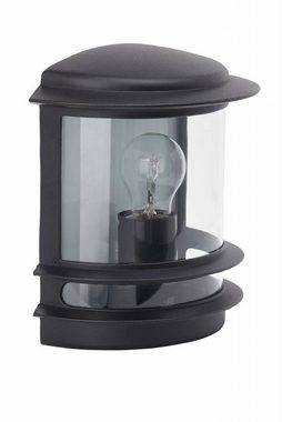 Brilliant LED Außen-Wandleuchte Hollywood, Lampe Hollywood Außenwandleuchte schwarz 1x A60, E27, 60W, geeignet