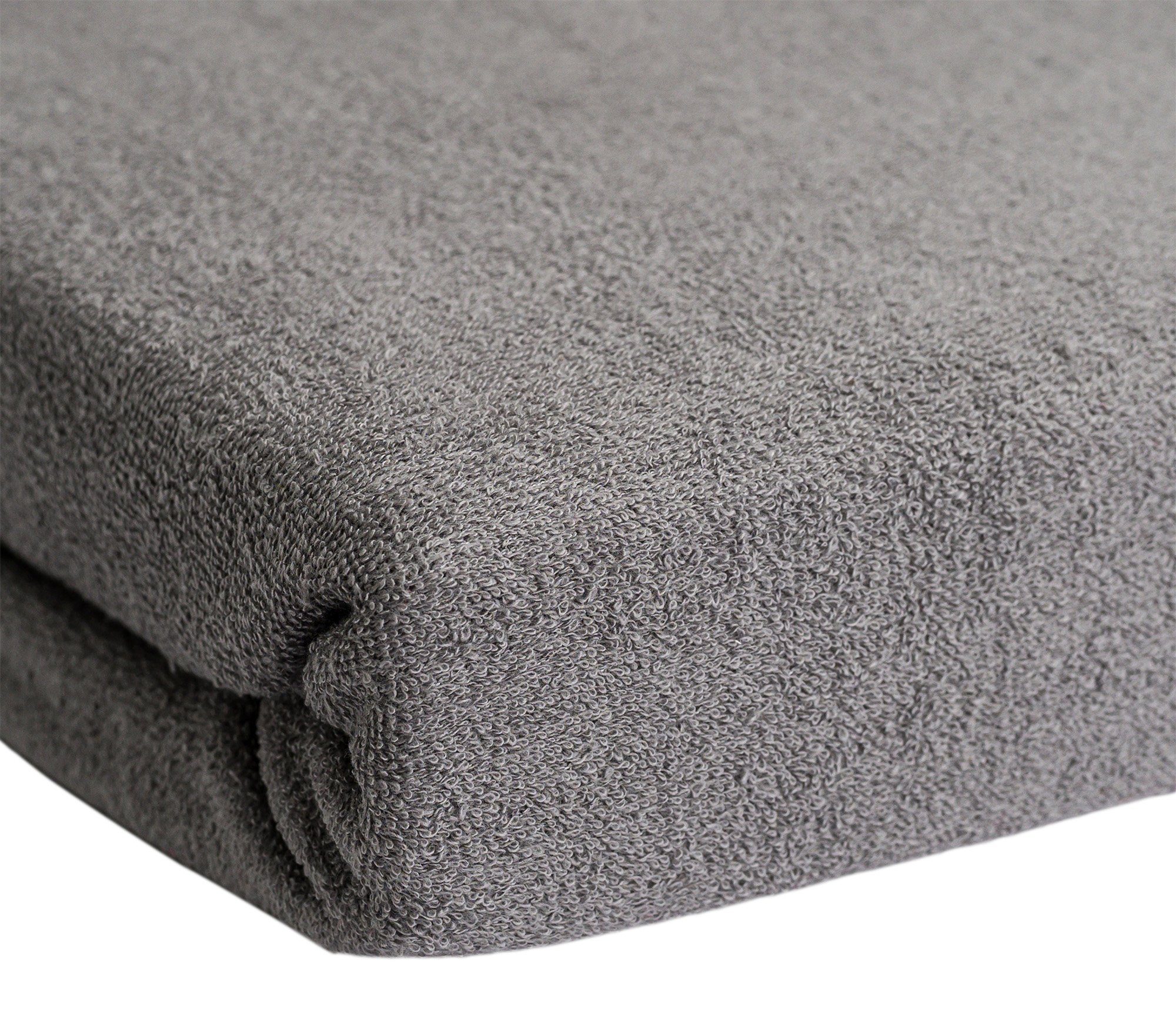 Hometex Premium Textiles Spannbettlaken aus Frottier Stoff bis 23 cm Steghöhe, Frottee, Gummizug: Rundumgummizug, Kuschelig warm und extra weich, ideal für die  – Bild 4 von 5