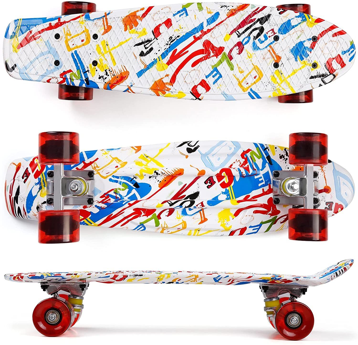 7 Kugellager Skateboard Skateboard Cruiser Skateboard Komplettboard mit ABEC 