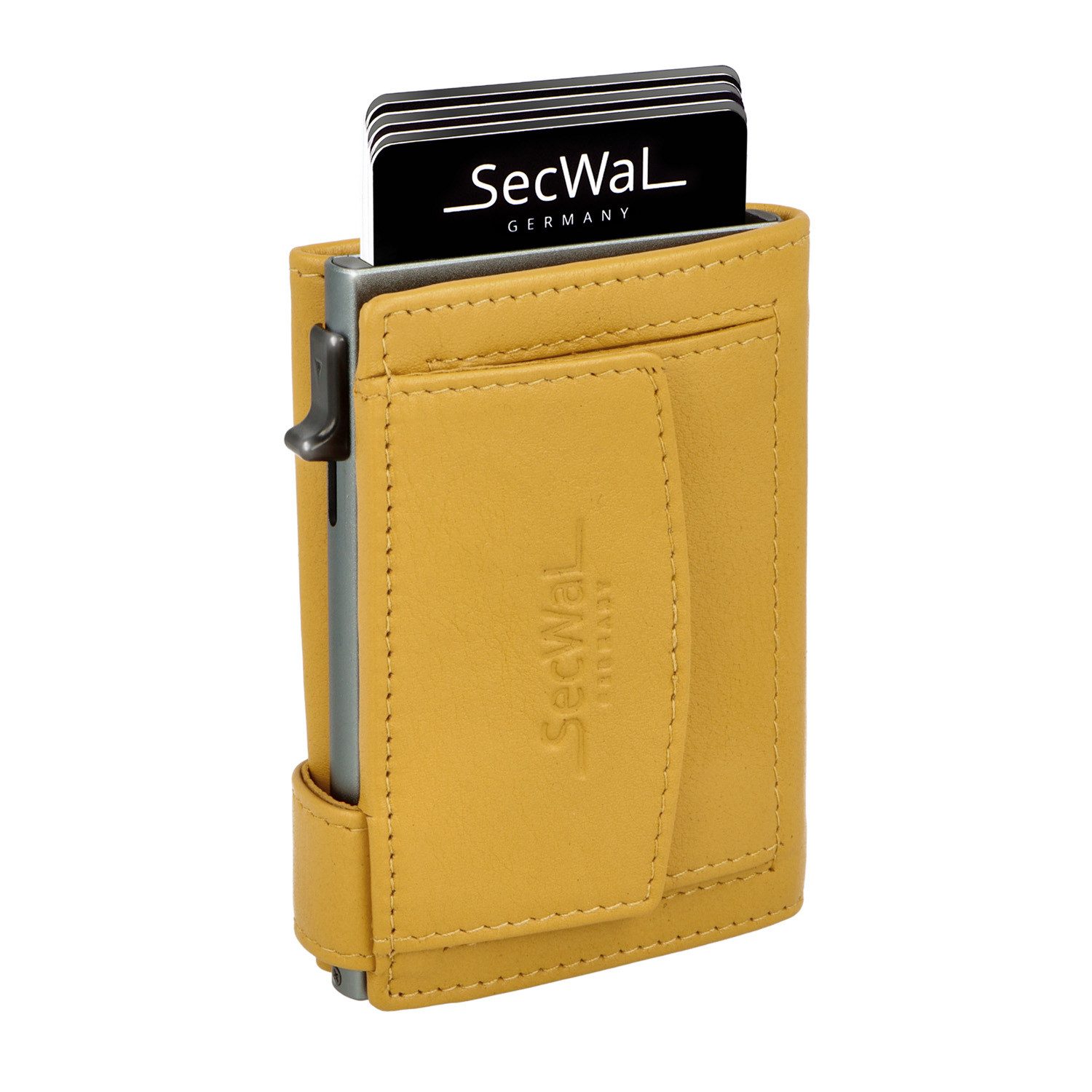 SecWal Geldbörse, Kartenetui mit Münzfach Druckknopf, Slim Wallet, RFID Schutz, Geldbeutel klein, für Damen und Herren