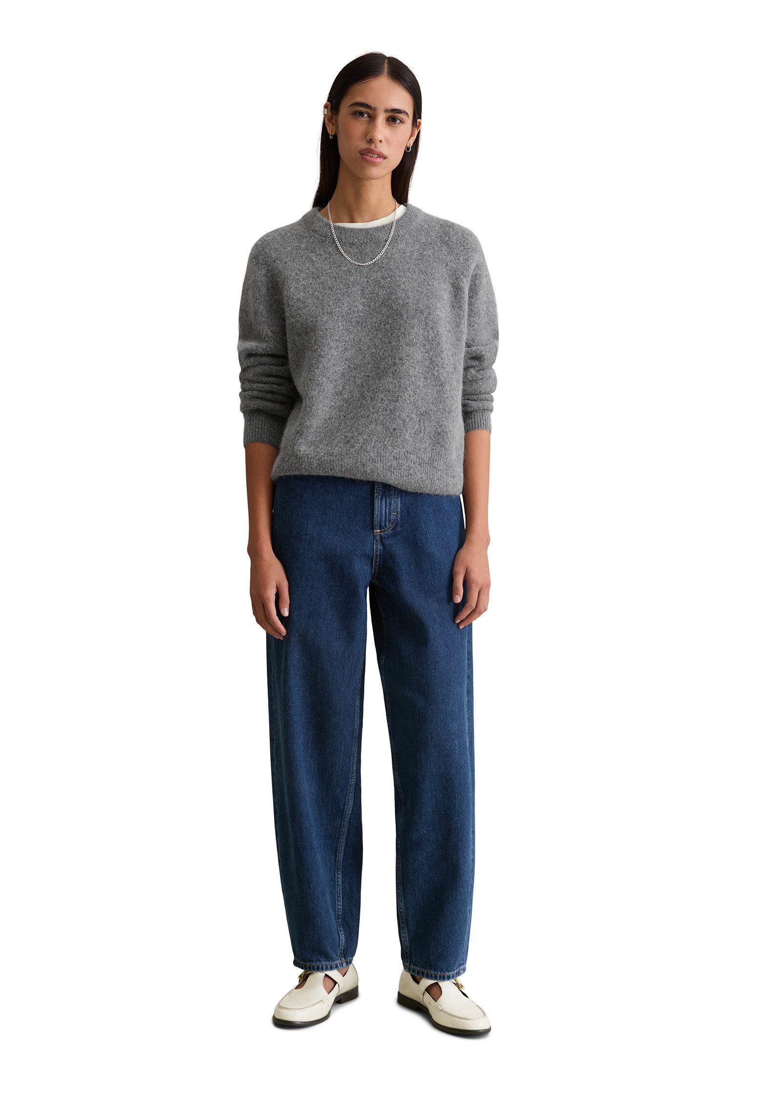 Marc O'Polo DENIM Strickpullover aus kuscheligem Alpakawolle-Mix