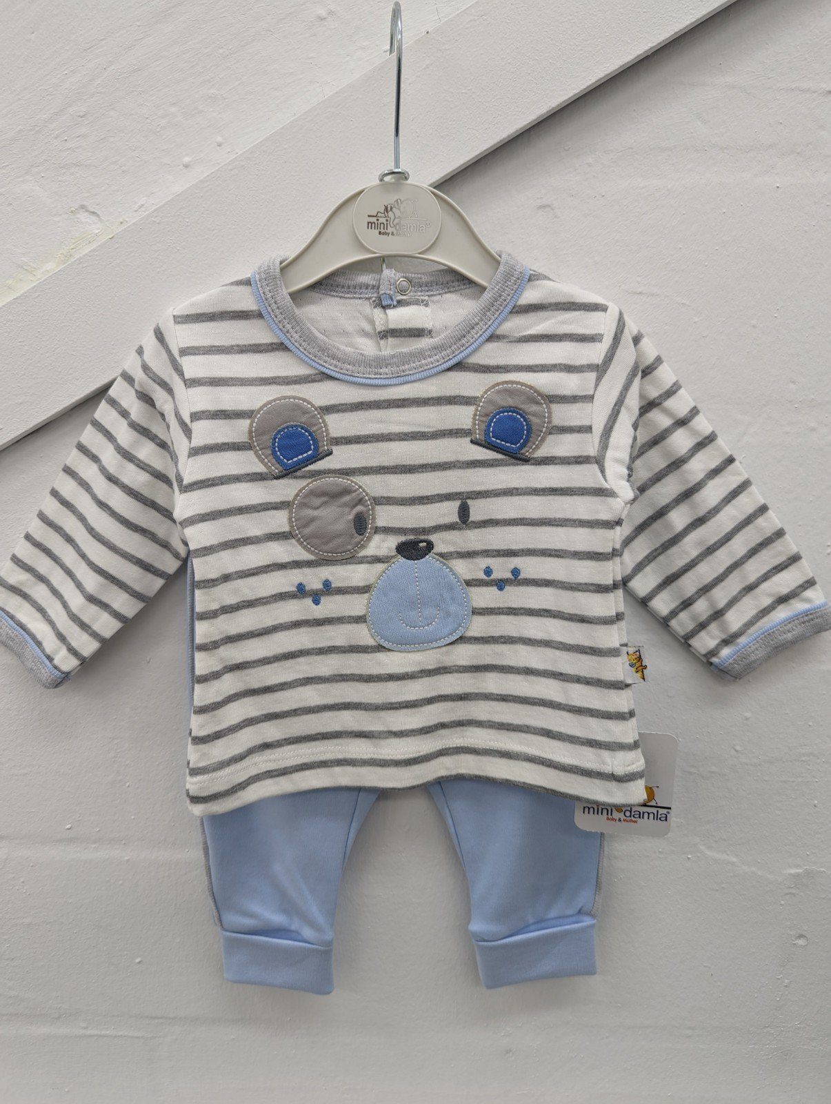 mini damla Anzug babyblau Baby Set 2-teilig