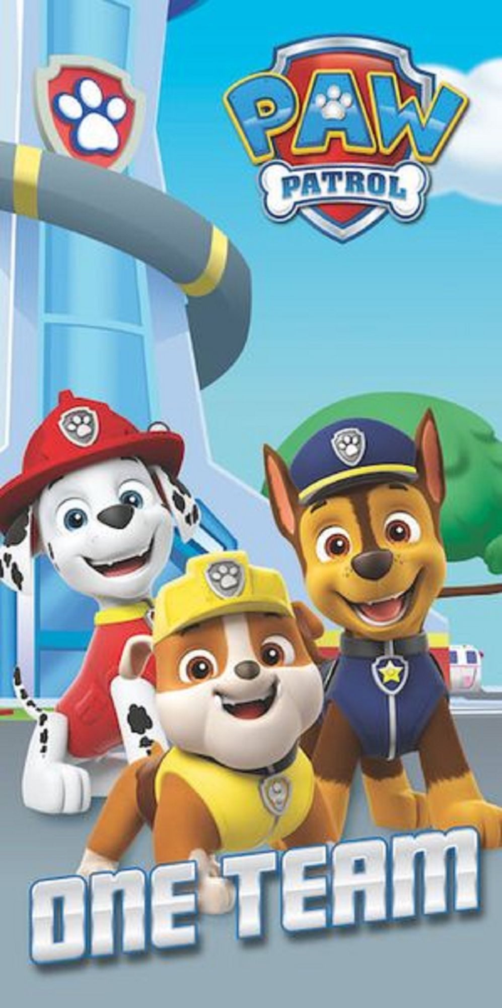 Jerry Fabrics Handtücher Paw Patrol Duschtuch Badetuch Strandtuch 70 x 140cm, (1 Duschtuch, 1-St), Langlebig