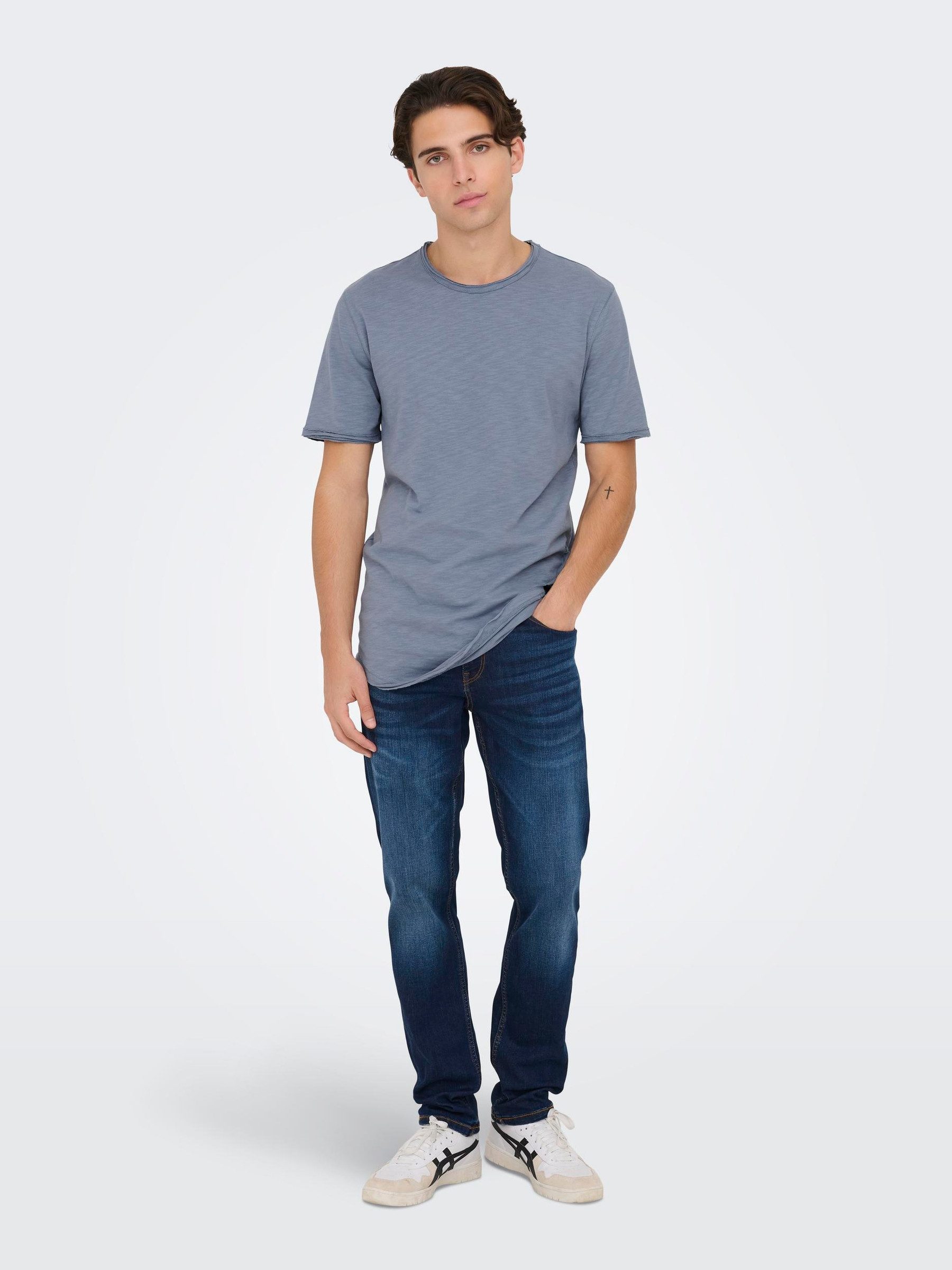 ONLY & SONS T-Shirt Rundhals Long günstig online kaufen