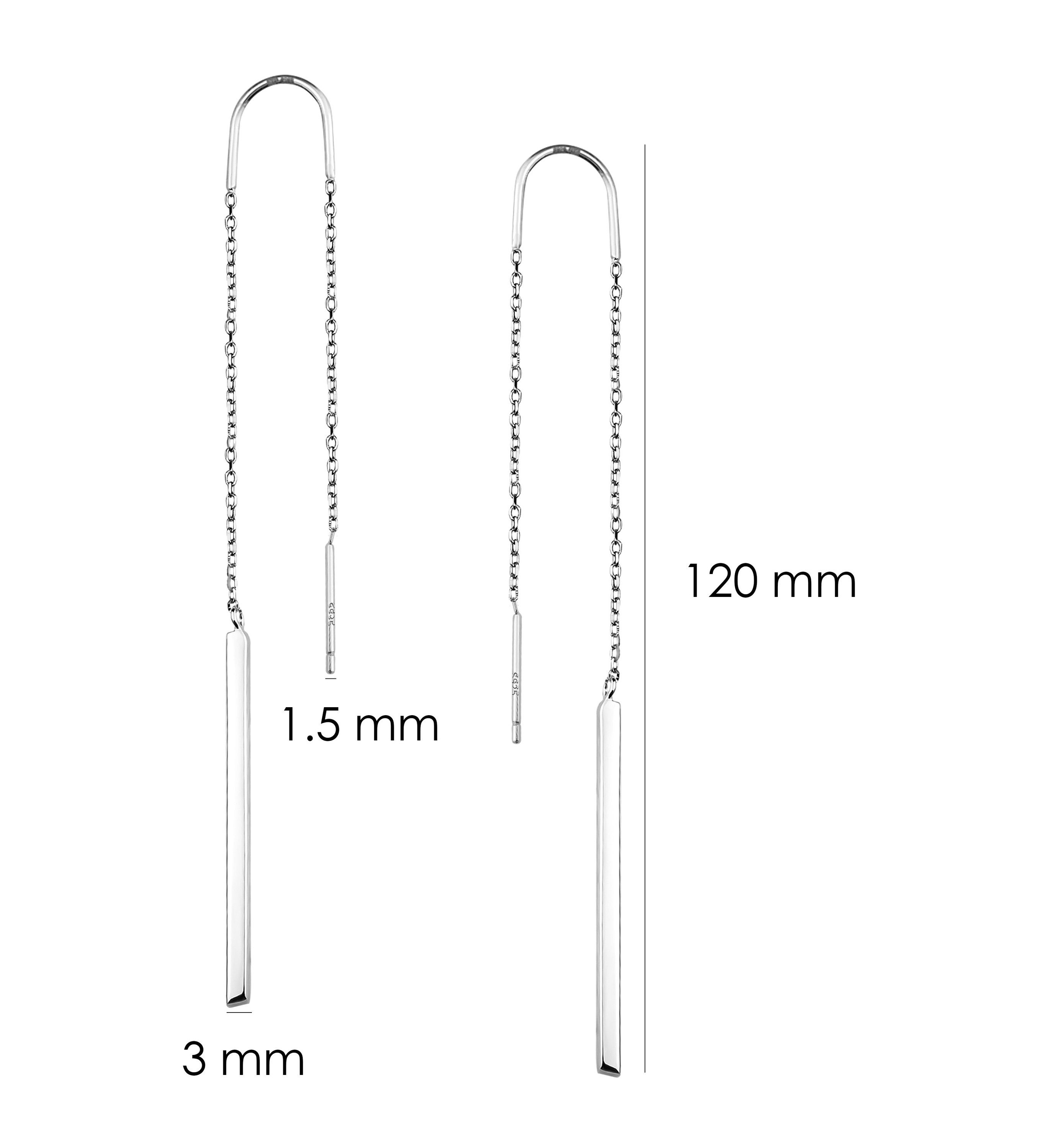 Milani Silber Damen Sofia Schmuck Ohrhänger 925 Paar Stab,