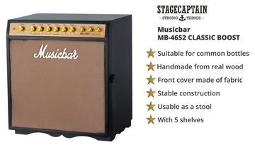 Stagecaptain Barschrank Musicbar - Wein- oder Spirituosenregal in Gitarrenverstärker-Optik (MB-4652, 1-St., Musiker-Möbelstück) kann auch als Stauraum für z. B. Schallplatten