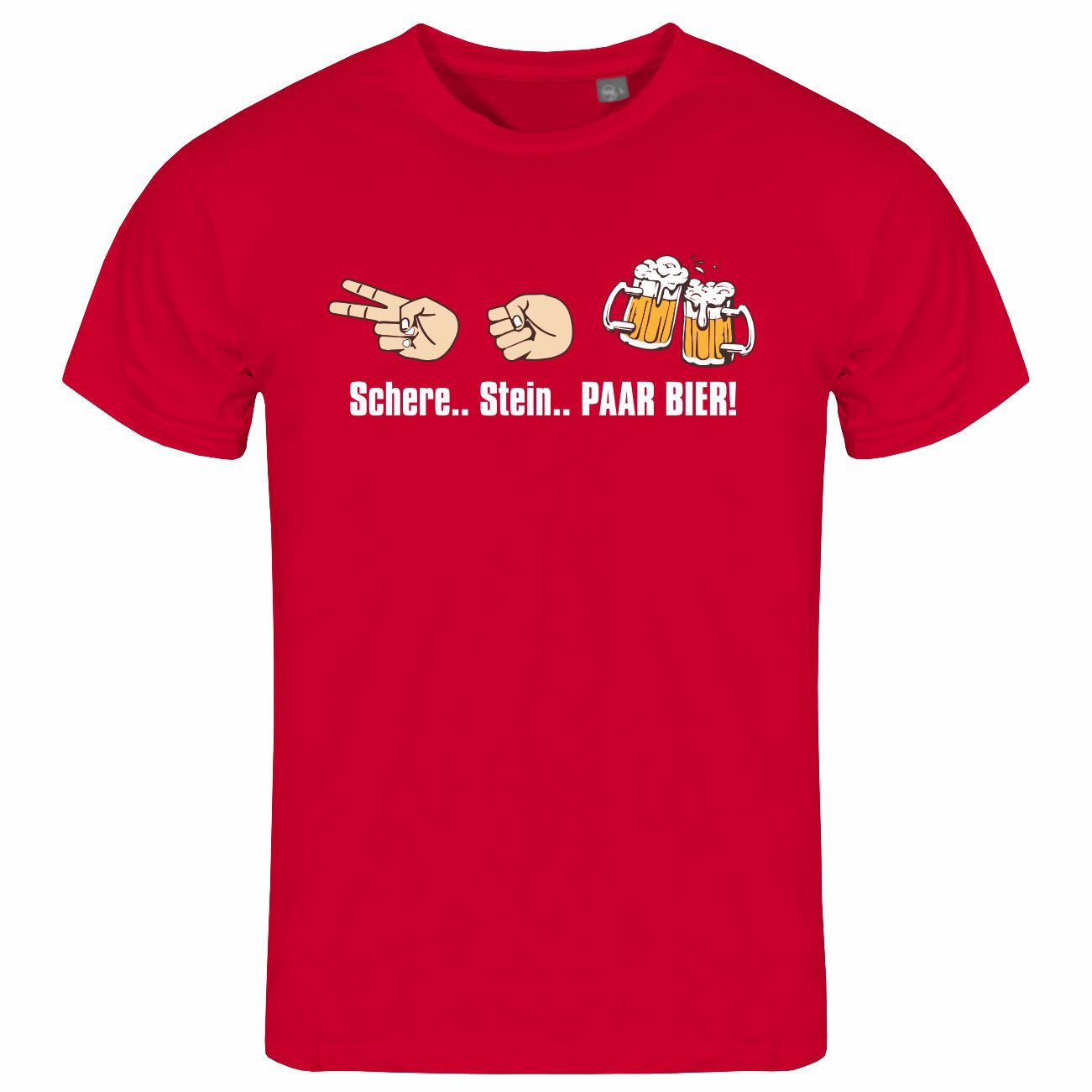 deinshirt Print-Shirt Herren T-Shirt Schere Stein günstig online kaufen