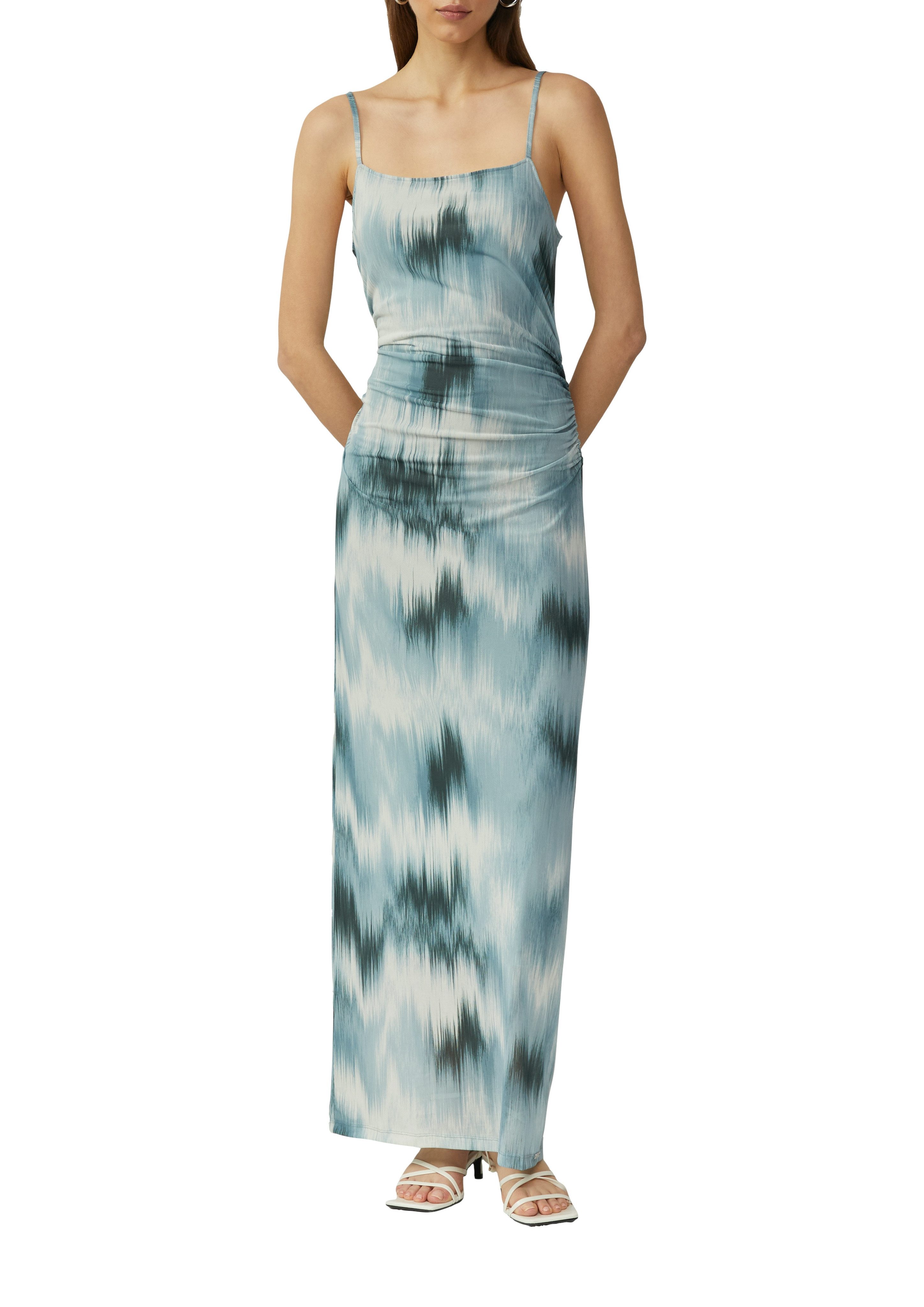 QS Meshkleid mit All-over-Print günstig online kaufen