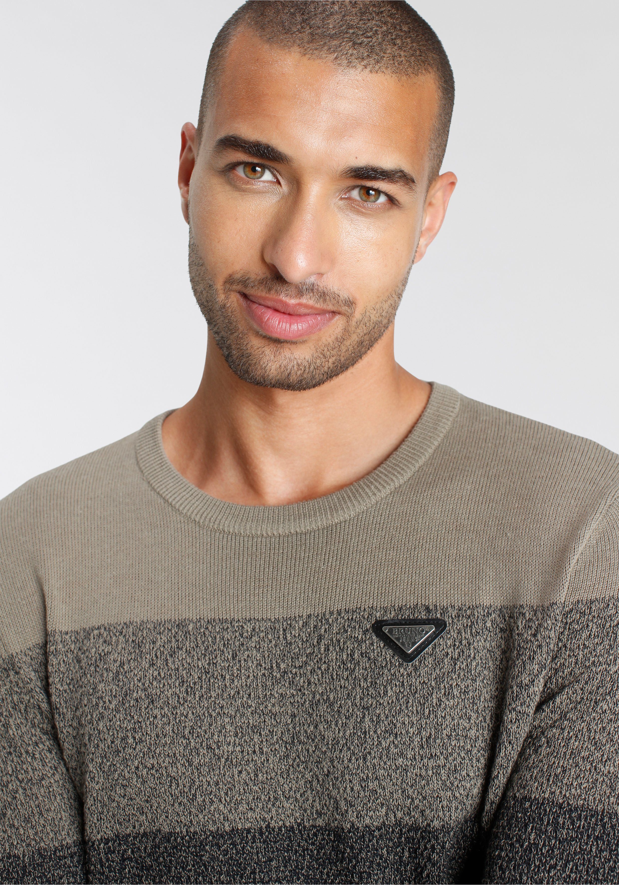 Bruno Banani Strickpullover im modischem Look