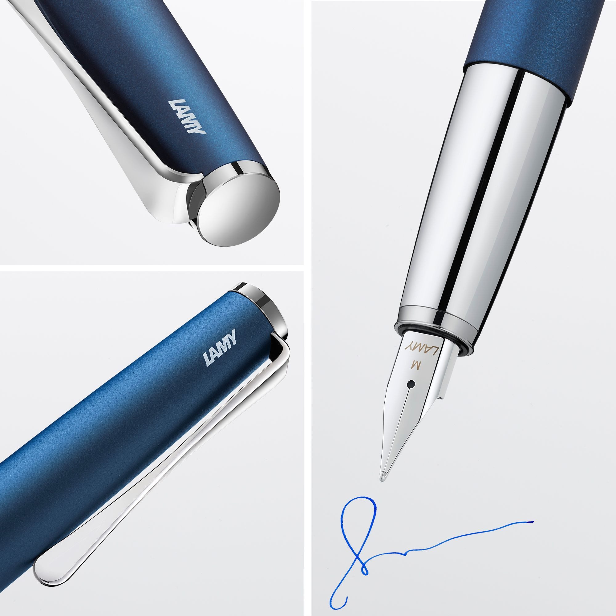 LAMY Füller LAMY studio imperialblue Füller Füller Clip Stahlfeder Strichbreite EF
