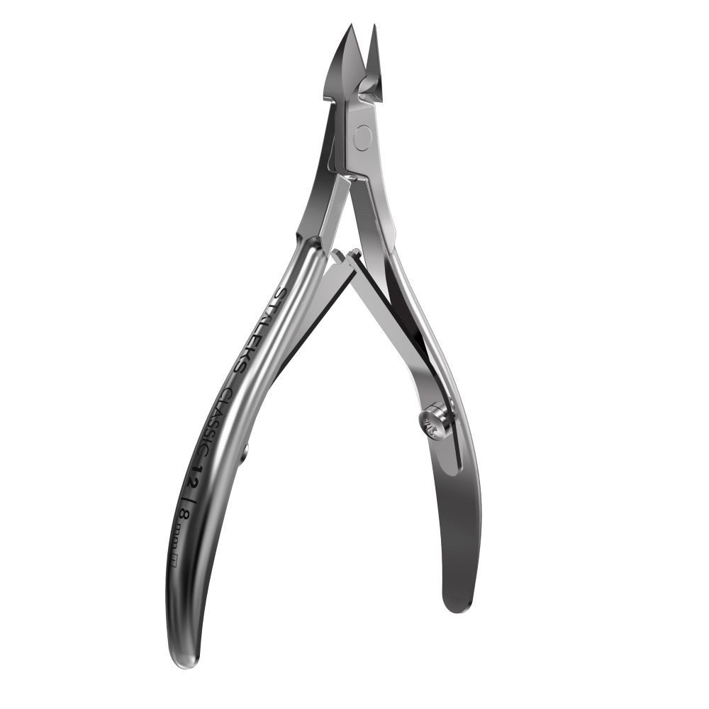 STALEKS Nagelhautzange STALEKS Nagelhautzange Classic 12Typ8 Standardabsatz 8mm Doppel-Feder, 1-tlg., Mit Diamantscheiben handgeschliffen.