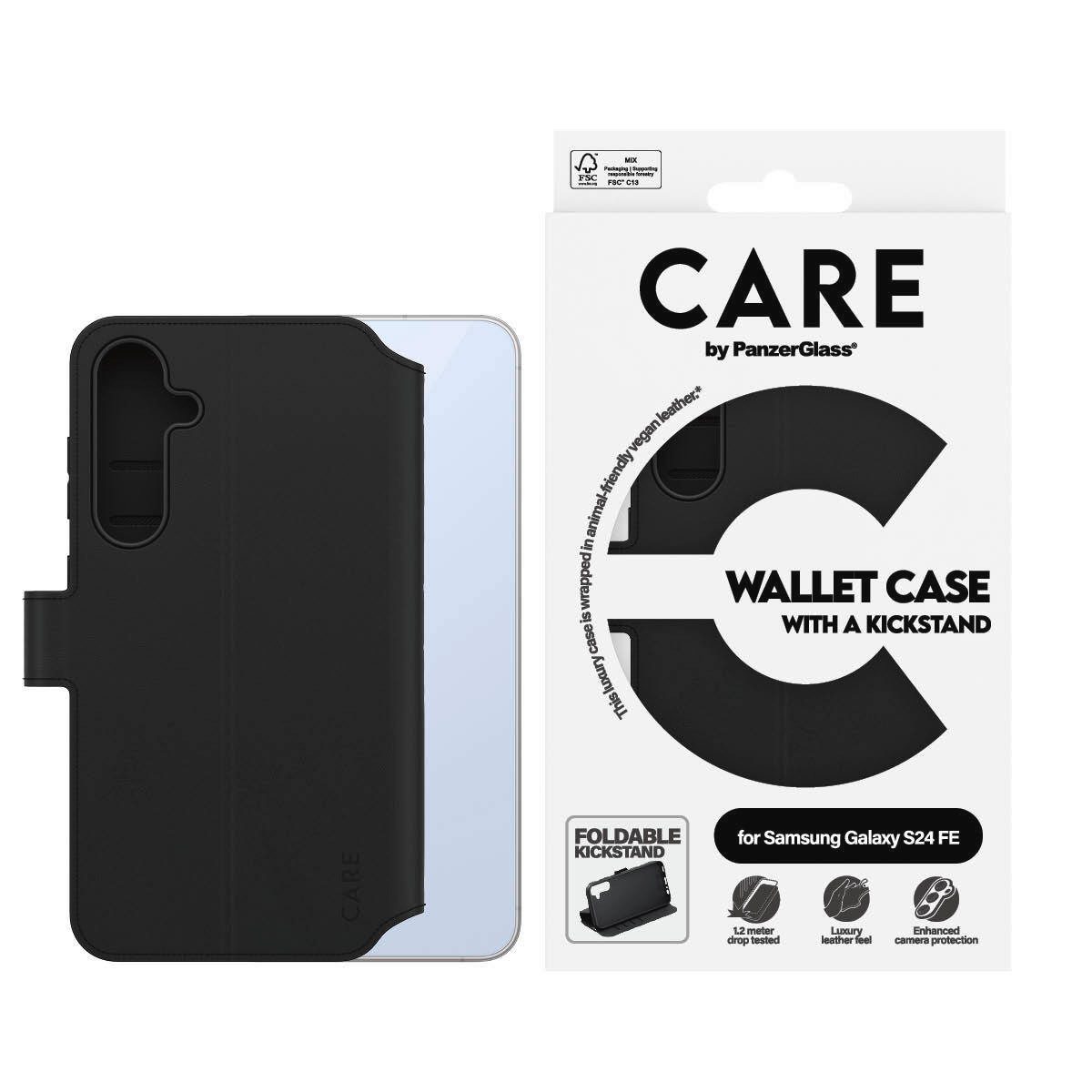 Handyhülle Wallet Case with Kickstand für Samsung Galaxy S24 FE