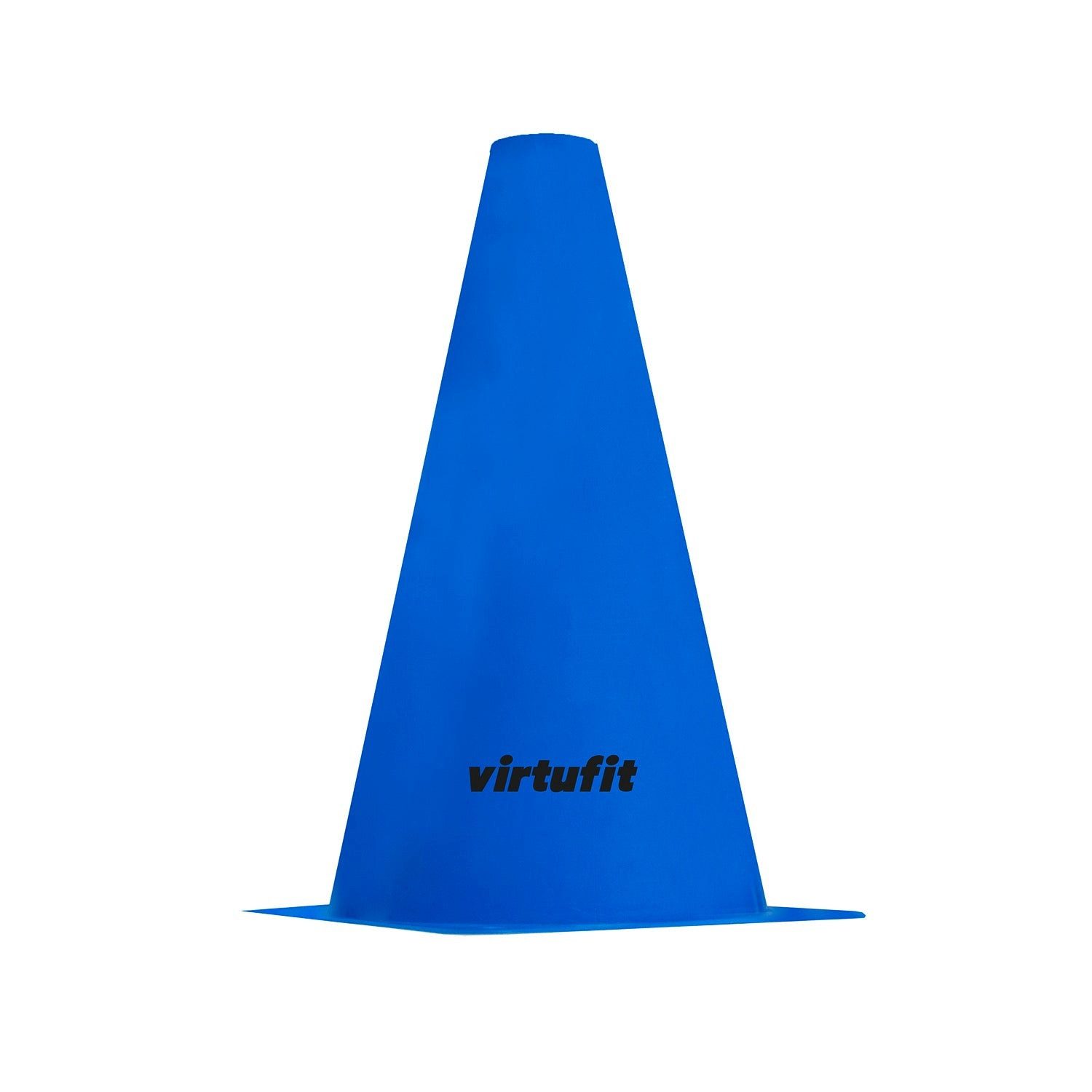 VirtuFit Markierungshütchen VirtuFit Markierungskegel Set 12 Stück 23 cm aus PE Kunststoff Blau
