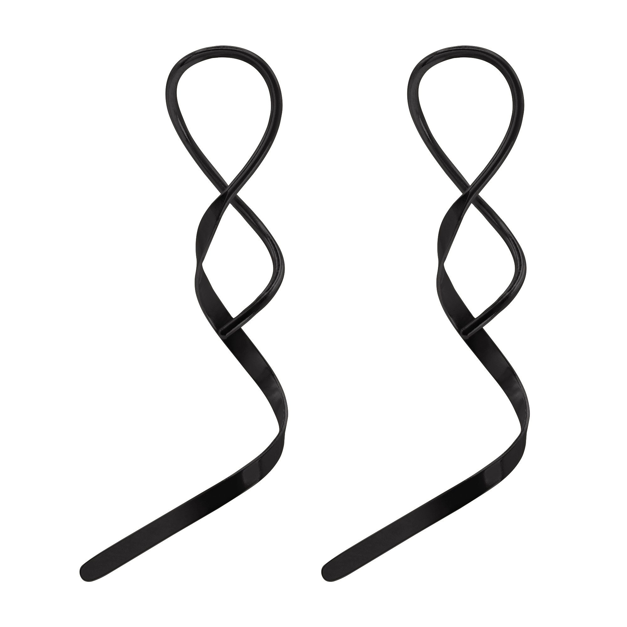 Heideman Paar Ohrstecker Rufus schwarz farben (Ohrringe, inkl. Geschenkverpackung), großer Ohrschmuck elegante Ohrringe