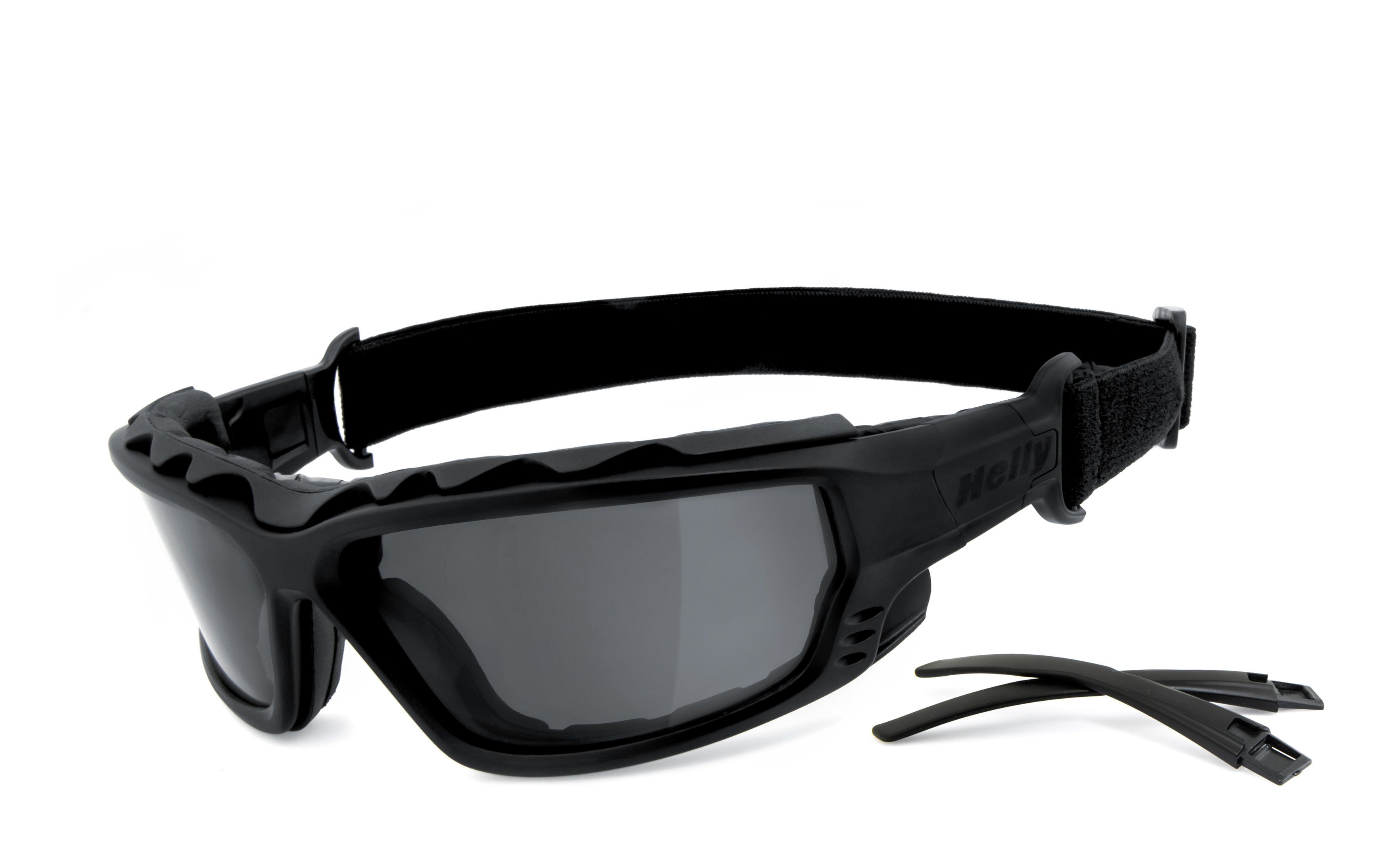 Helly - No.1 Bikereyes Motorradbrille Bikerbrille, Multifunktionsbrille, beschlagfrei, winddicht, Band & Bügel, abnehmbares Poster