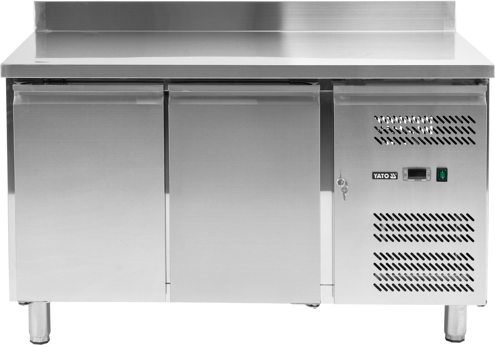 Yato Arbeitstisch Kühltisch 2-türig, Linie 700, Edelstahl, -2 bis +8°C