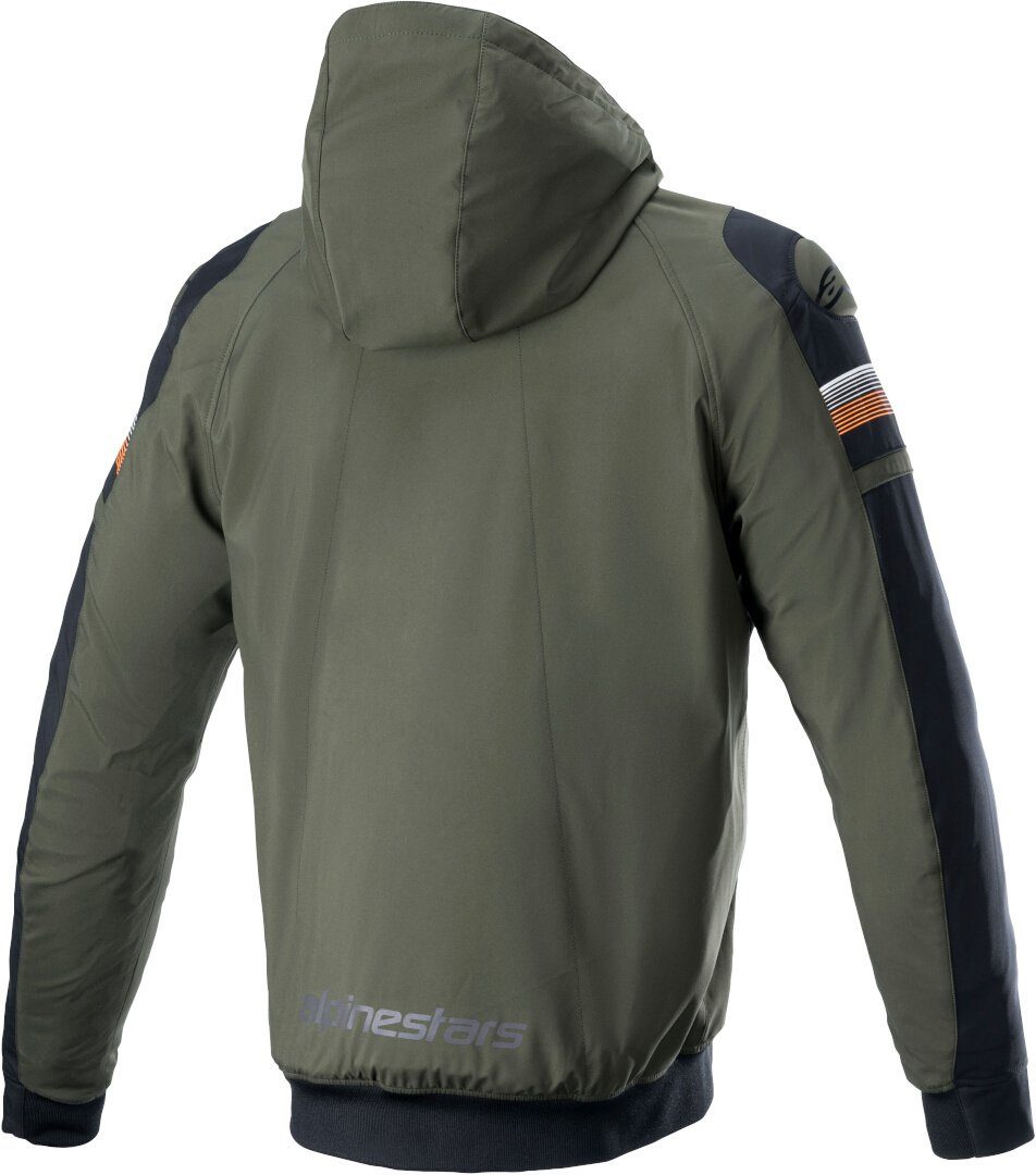 Sektor Alpinestars Green/Black Motorrad V2 Motorradjacke Hoodie