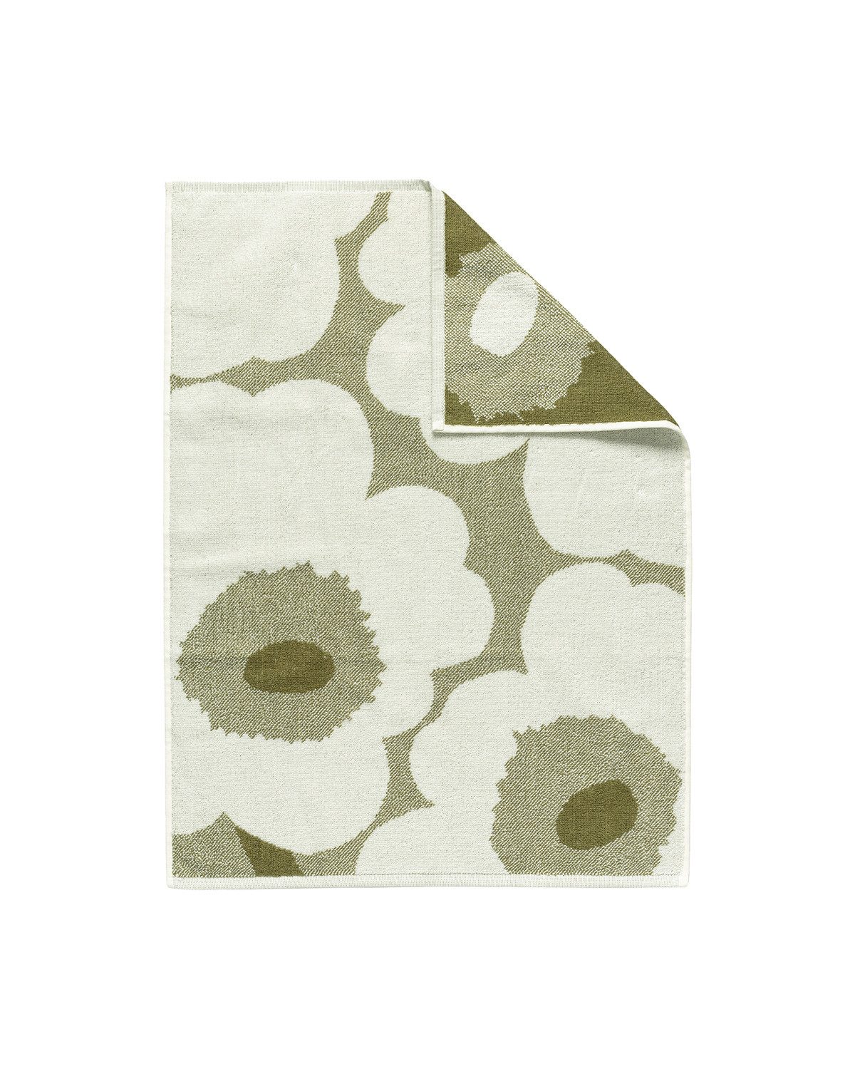 Marimekko Handtücher Unikko Grün-braun, Creme, Badetuch, Handtuch, Gästetuch