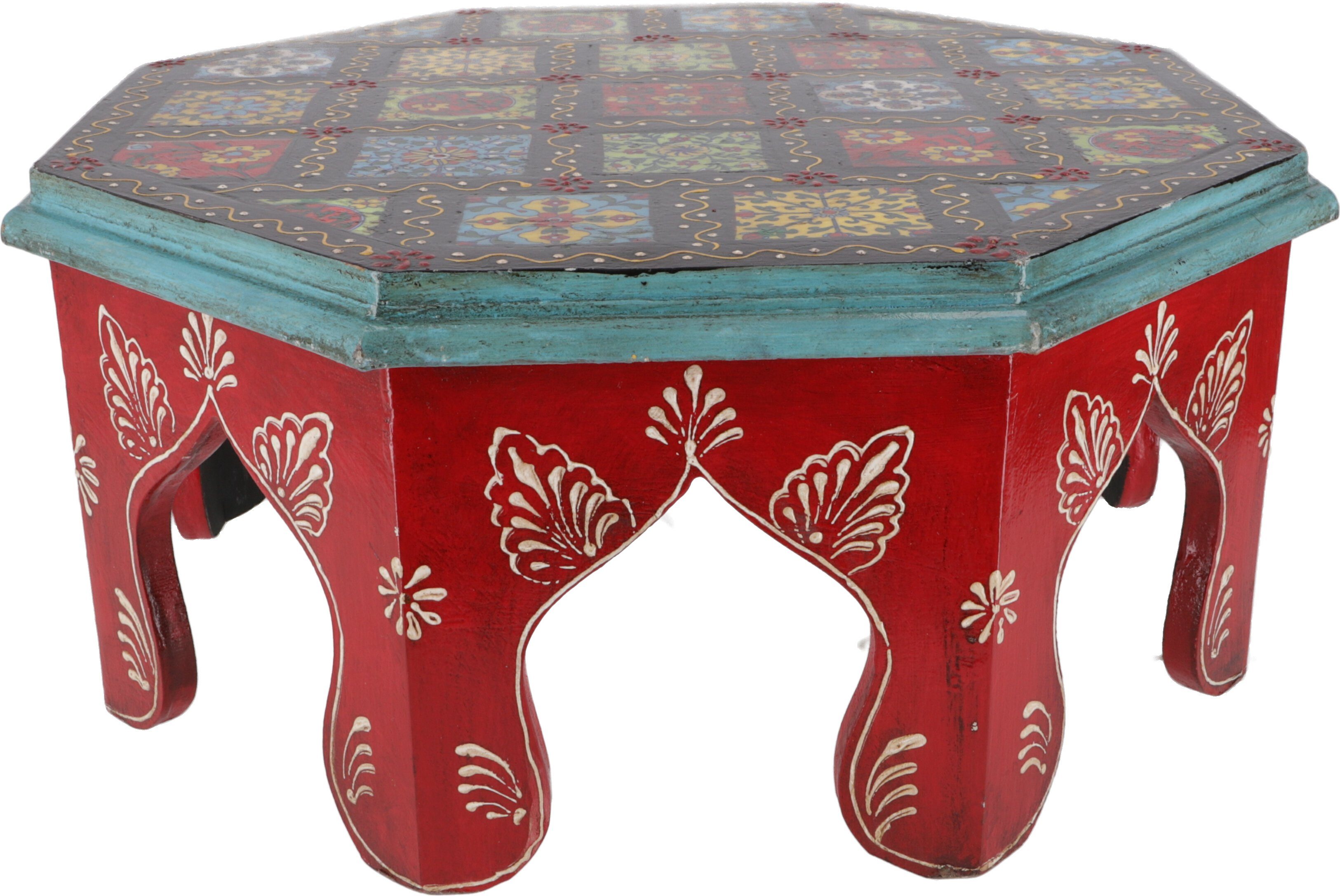 Bemalter rot cm kleiner - Couchtisch Guru-Shop Fliesenmosaik Tisch 36 Ø rot.. mit
