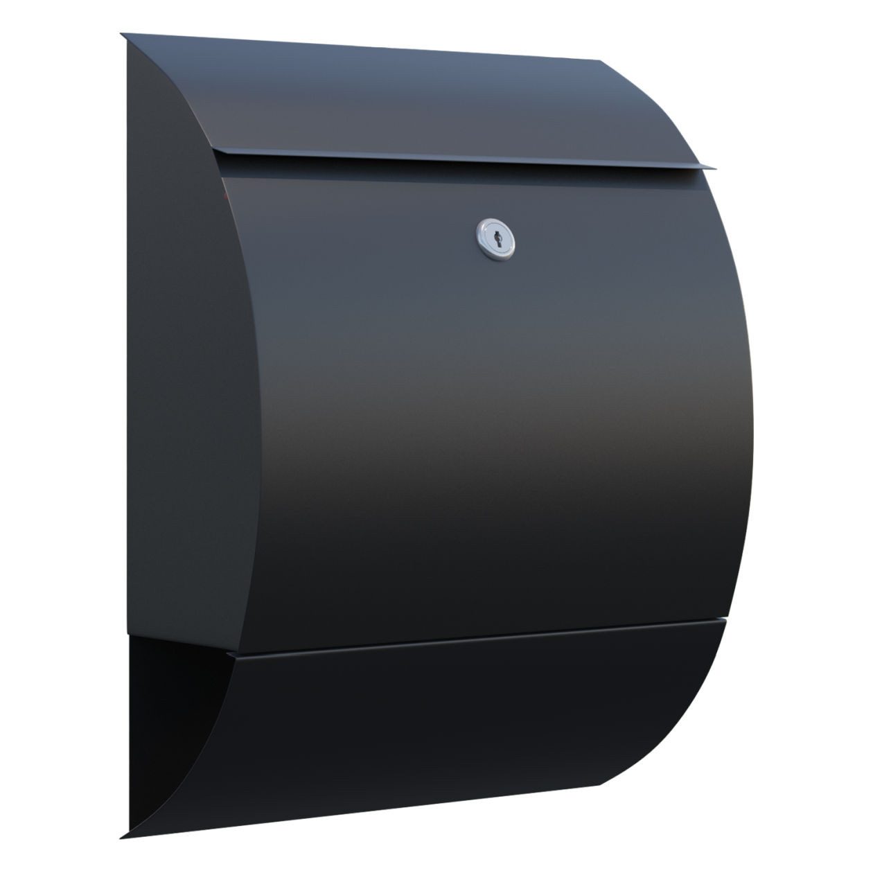 Bravios Wandbriefkasten Wandbriefkasten Sunshine in Schwarz