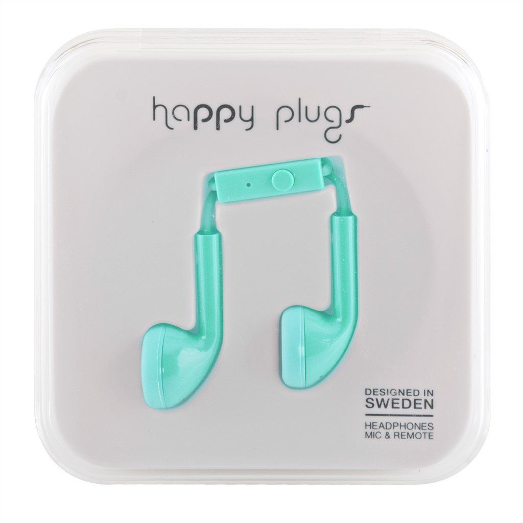 Happy Plugs in türkis iPhone Headset Smartphone-Headset