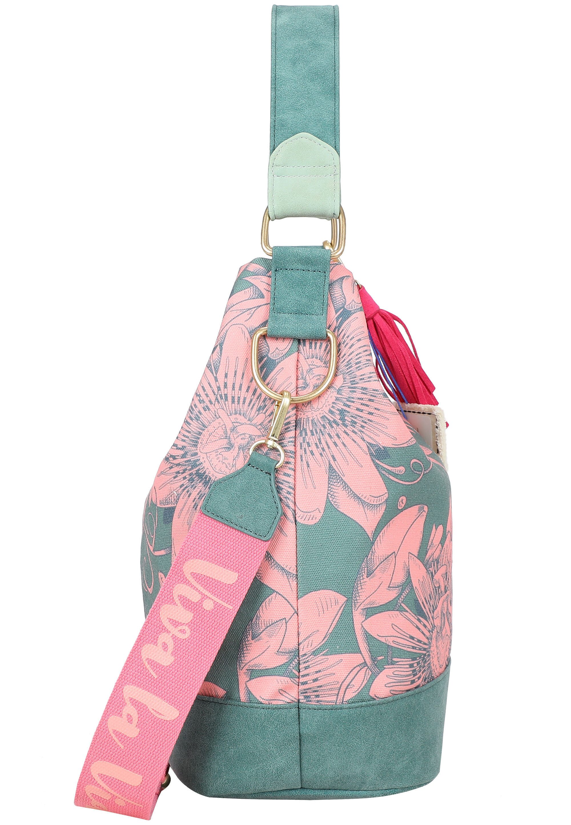 Fritzi aus Preußen Umhängetasche Fritzi x Frida Kahlo, mit Blumenprint – Bild 5 von 5