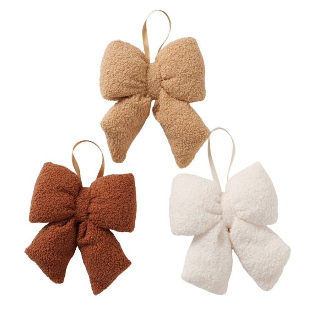 BOLTZE GRUPPE GmbH Dekohänger Boltze Dekoanhänger Schleife Plushy sort., 21cm, 2069679