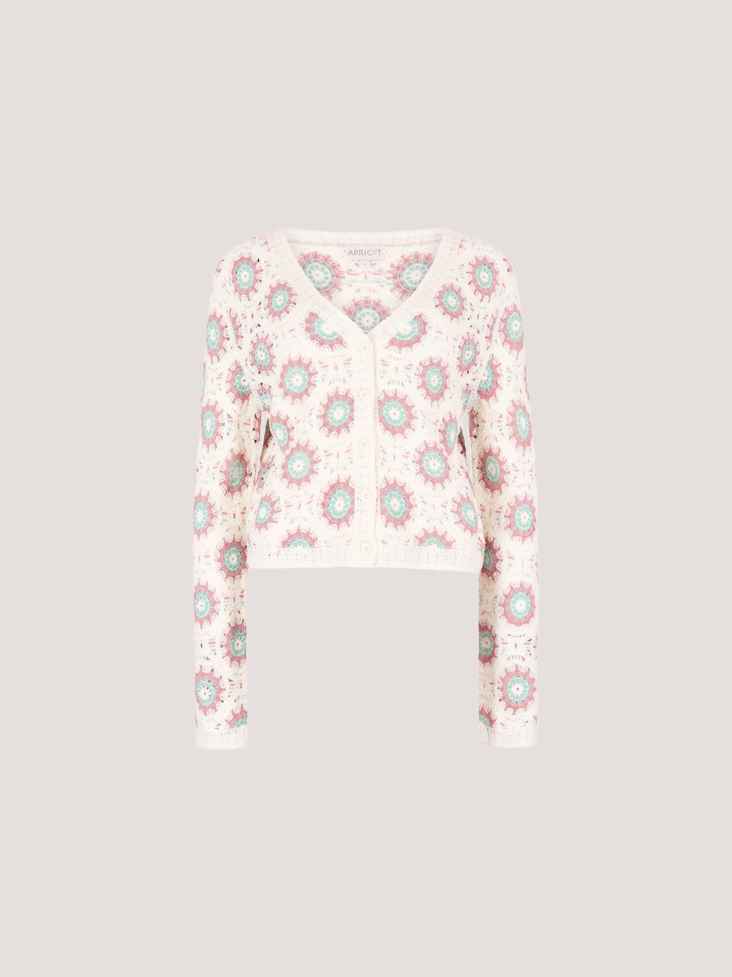 Apricot Cardigan Daisy Crochet Cardigan mit tollem Häkeldesign