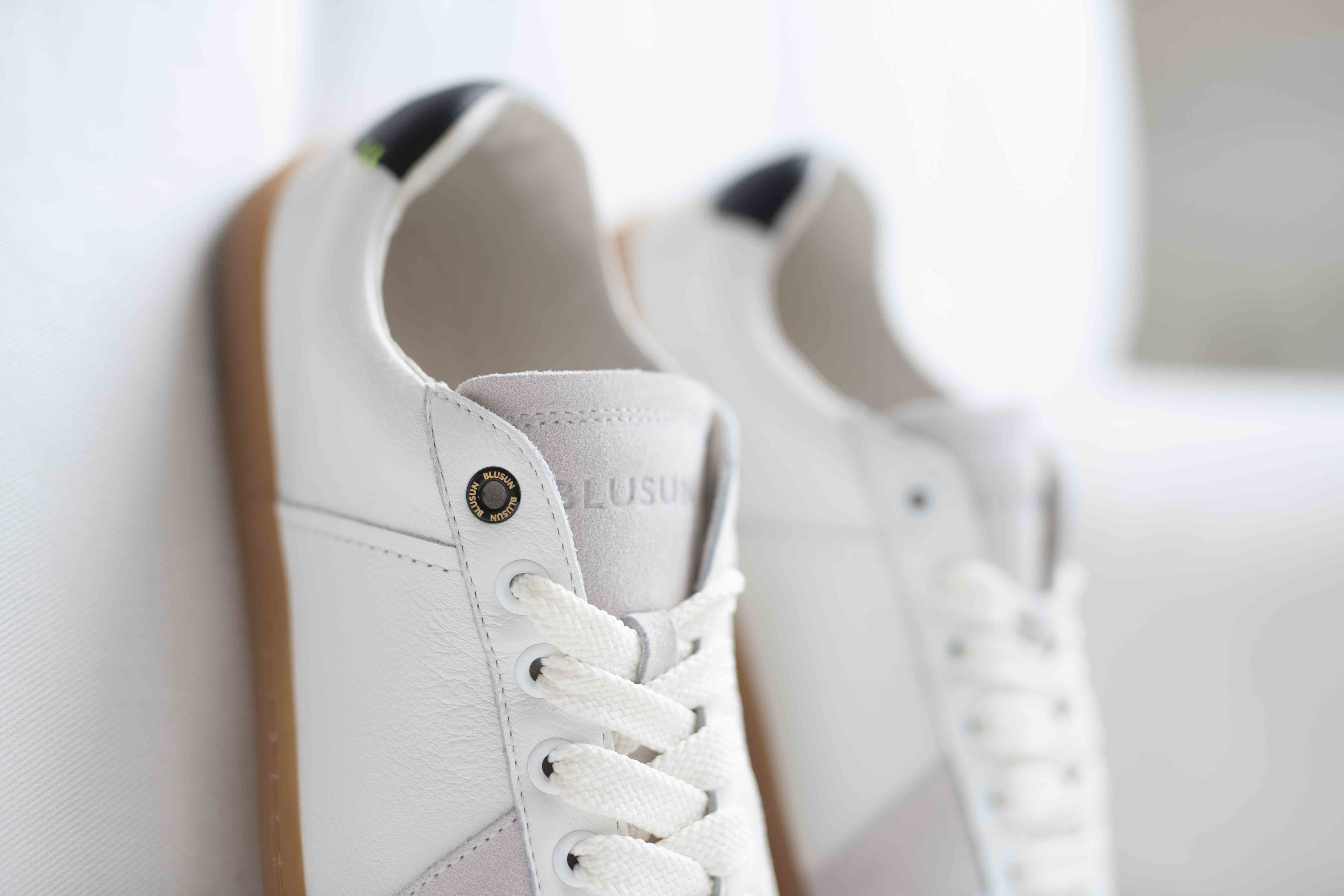 BLUSUN BLSN-200W Damen Barfußschuh Glattleder mit Velour Barfußschuh aus echtem Leder