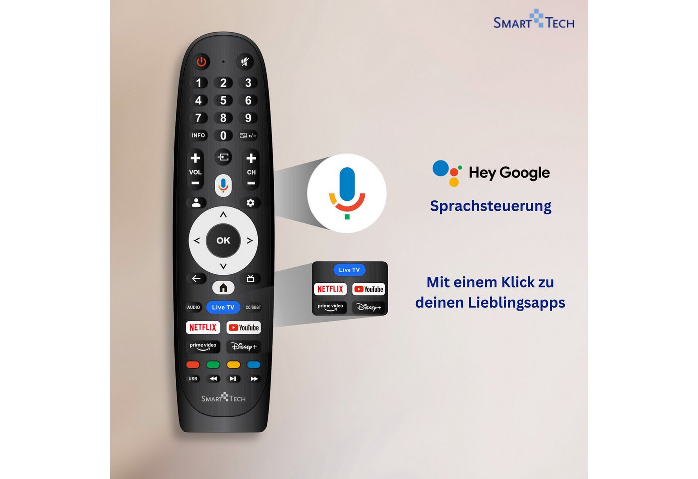 Smart Tech 55QG06K QLED-Fernseher (139 c... Smart Tech 55QG06K QLED-Fernseher (139 c...