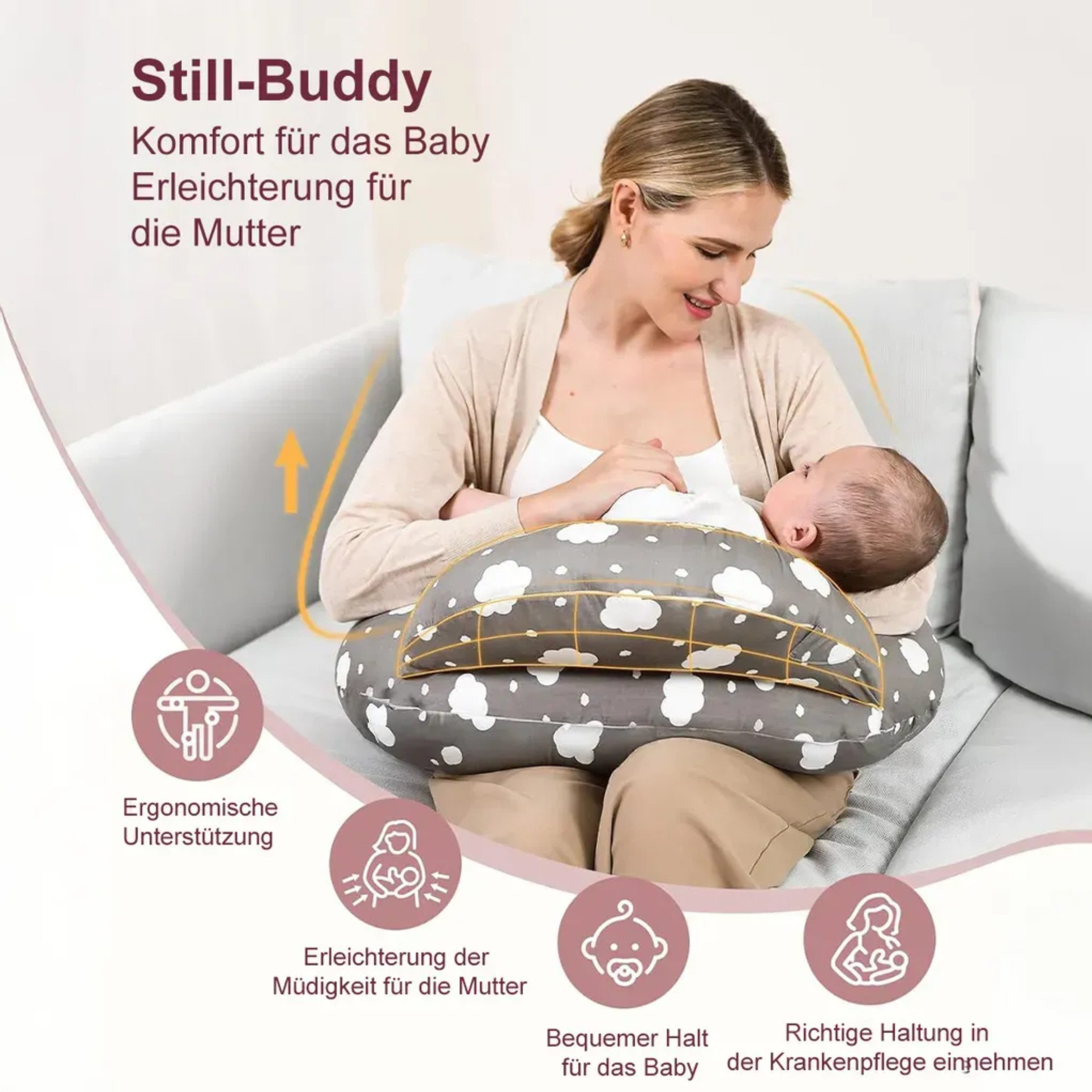 Welikera Stillkissen Stillkissen,Nursing Pillow,Geeignet für die Säuglingse günstig online kaufen