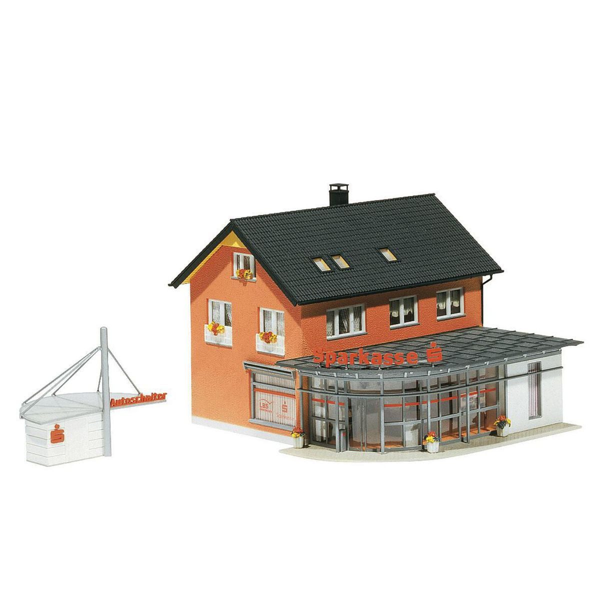 Faller Modellbausatz Faller 130480 Sparkasse mit Autoschalter H0