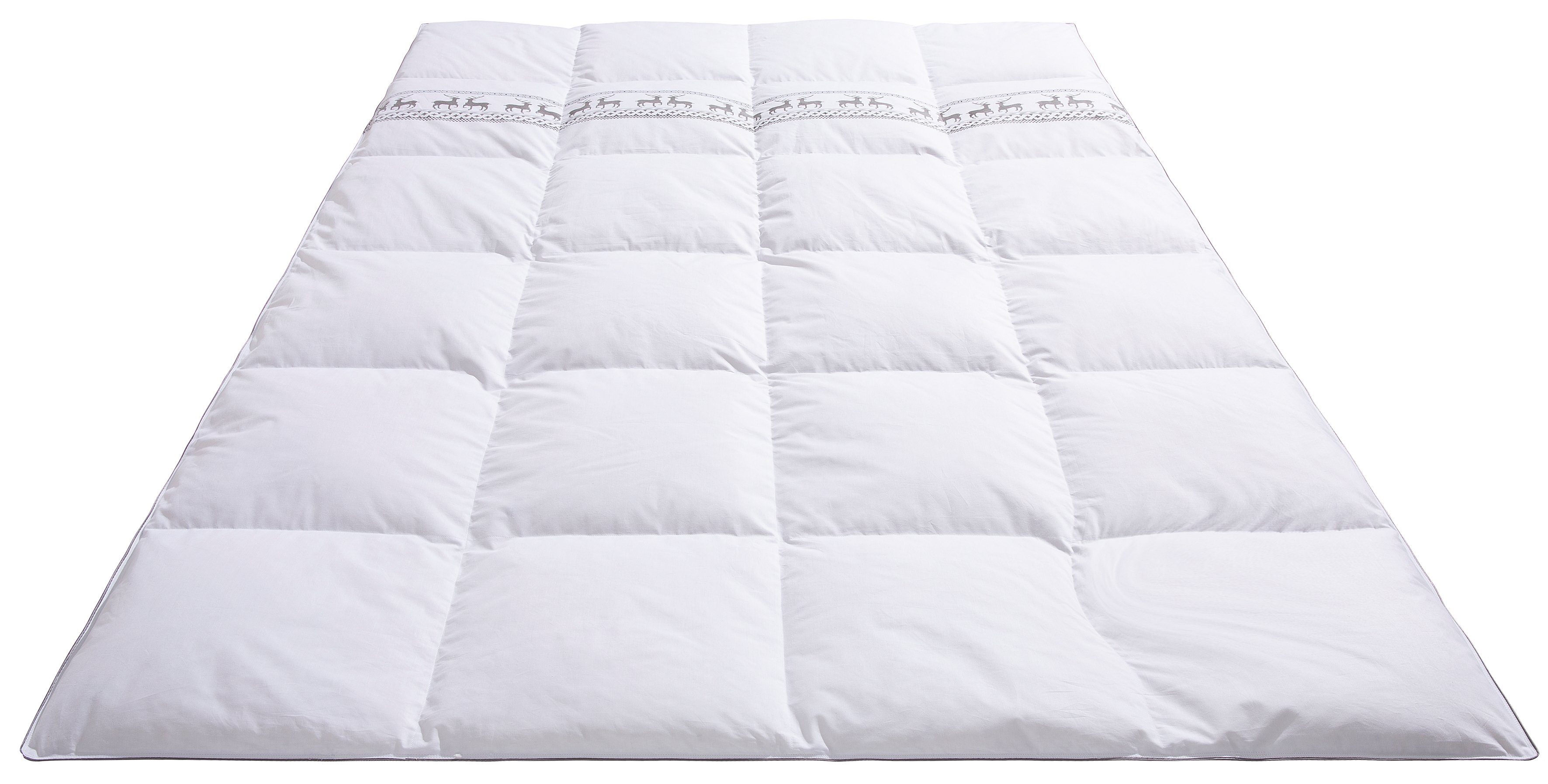 OTTO home Daunenbettdecke Sorsele, Bettdecke 135x200 cm, 155x220 cm und weitere Größen, Füllung: 60% Daunen & 40% Federn, Bezug: Baumwolle, Bettdecken, Sommer,  – Bild 4 von 5