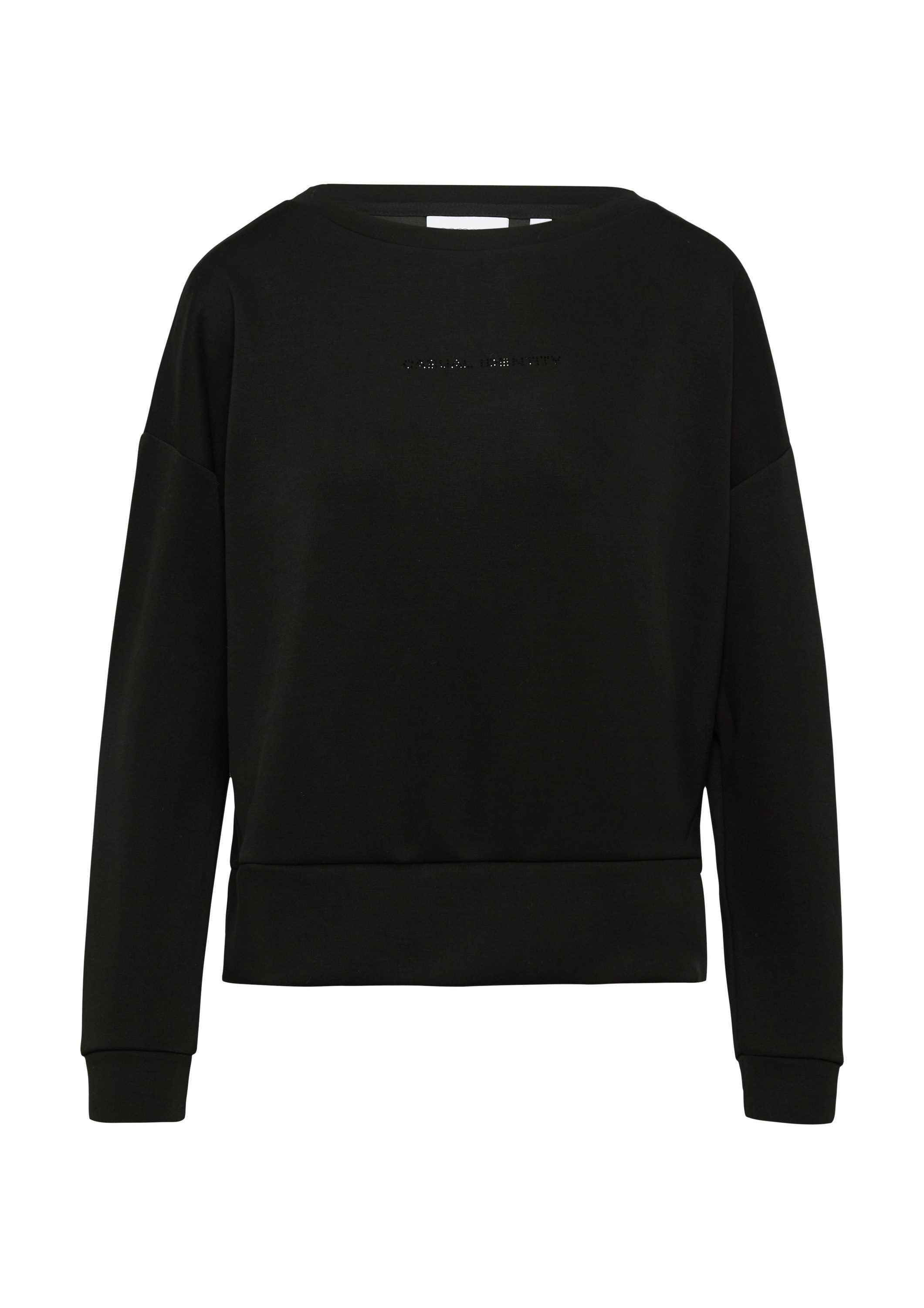 comma Sweatshirt Sweatshirt Sweatshirt mit Schmucksteinen günstig online kaufen