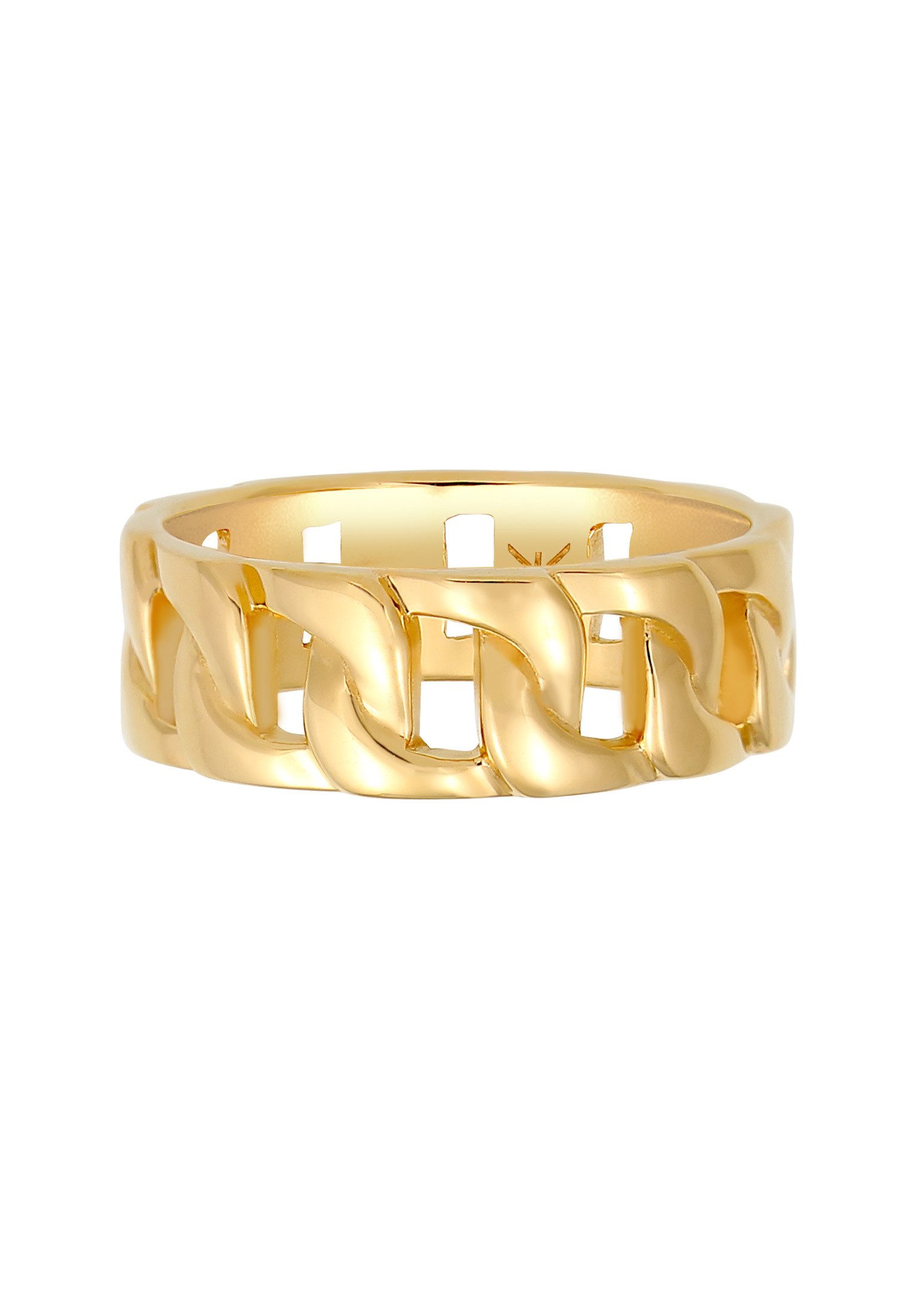 Kuzzoi Silberring Herren Chunky Chain Look günstig online kaufen
