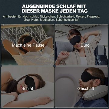 autolock Schlafmaske Schlaf-Augenmaske, für Männer Frauen, 3D-konturierte Cup-Schlafmaske