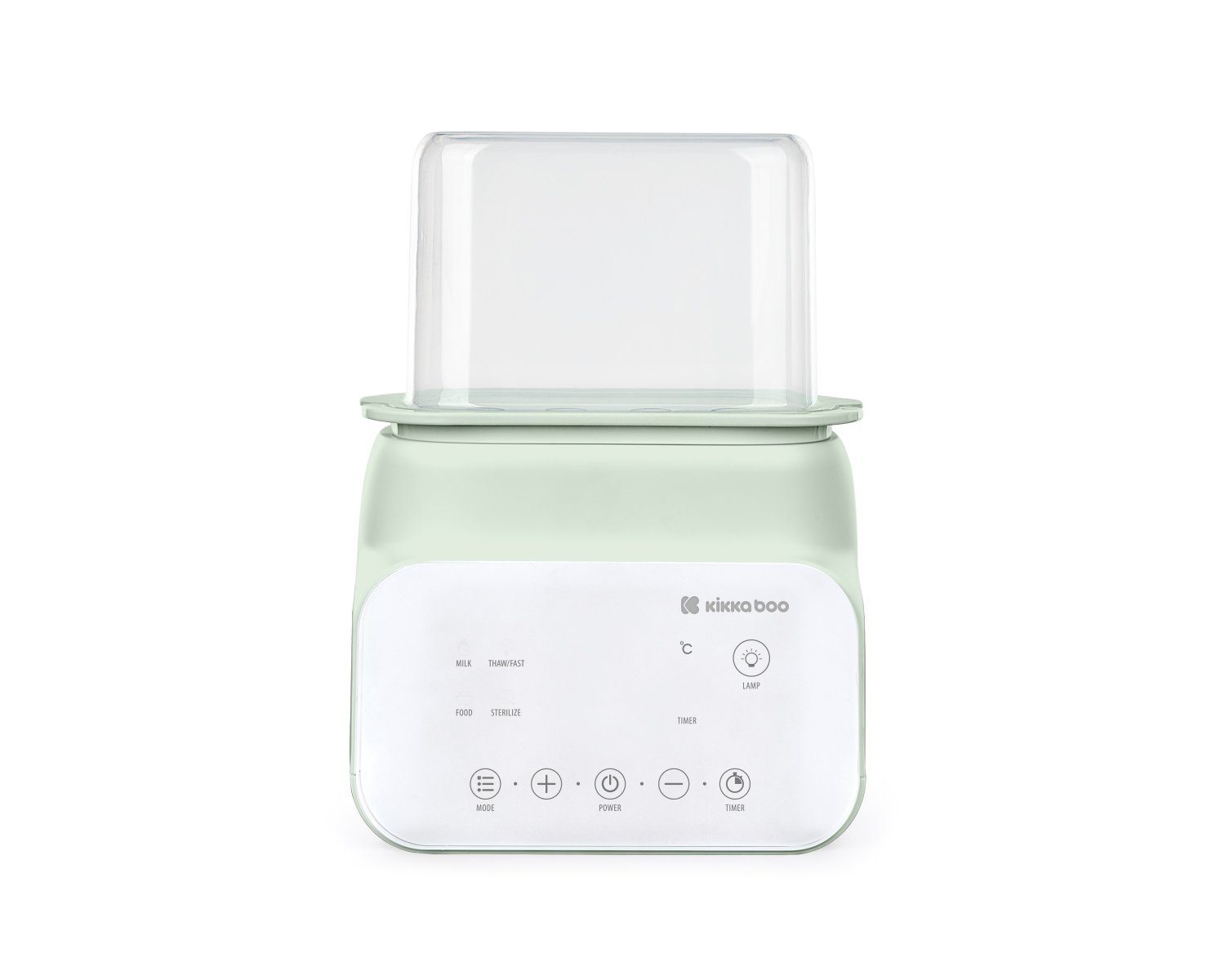 Kikkaboo Babyflaschenwärmer Doppelflaschenwärmer Handy 4 weiß 1, grün in Sterilisieren Nachtlicht Erwärmen