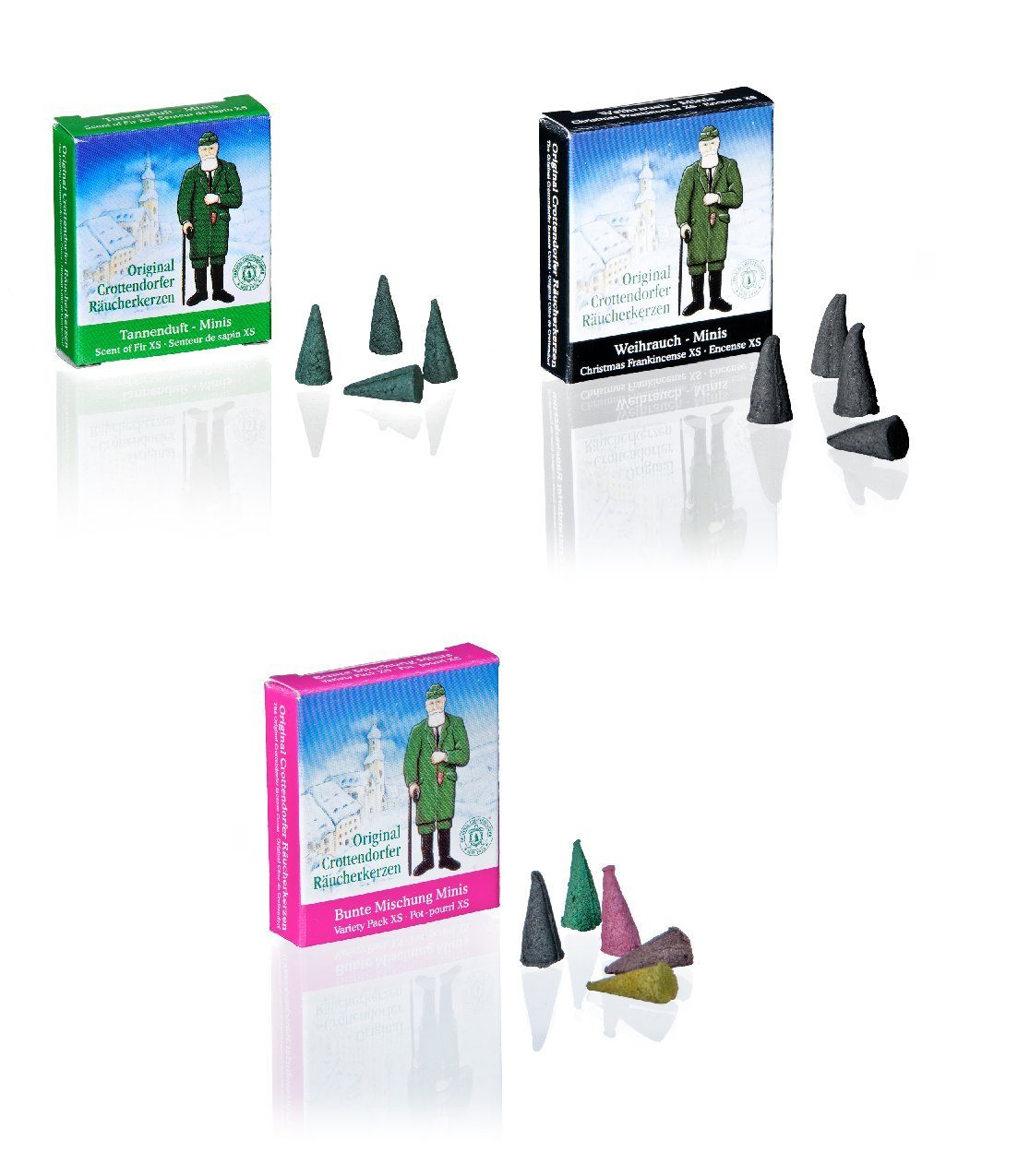 Crottendorfer Duftkerze Räucherkerzen Mini W+T+BM, 24 Stück pro Packung, an günstig online kaufen