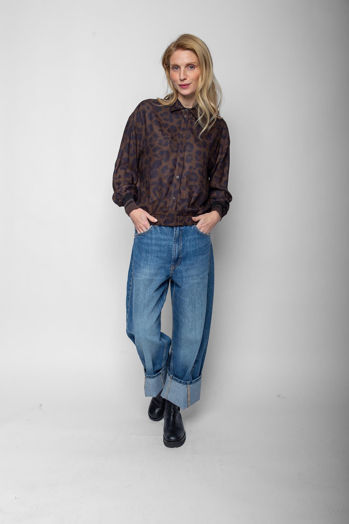 Emily Van Den Bergh Hemdbluse chocolate leo