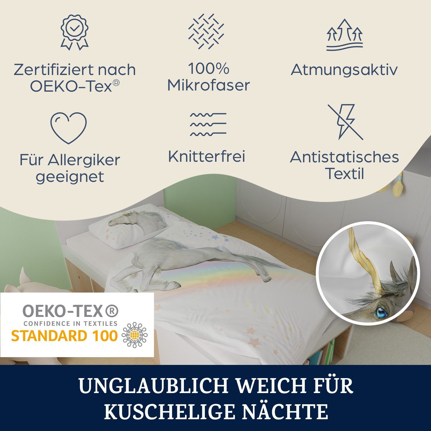 sleepwise Bettwäsche Soft Wonder Kids-Edition Bettwäsche, Polyester, 2 teilig